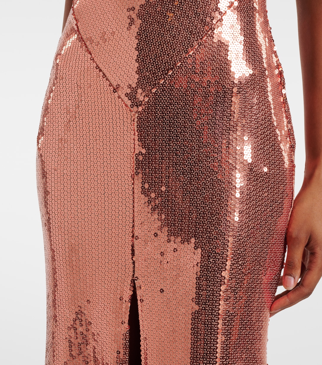 hem and slit detail