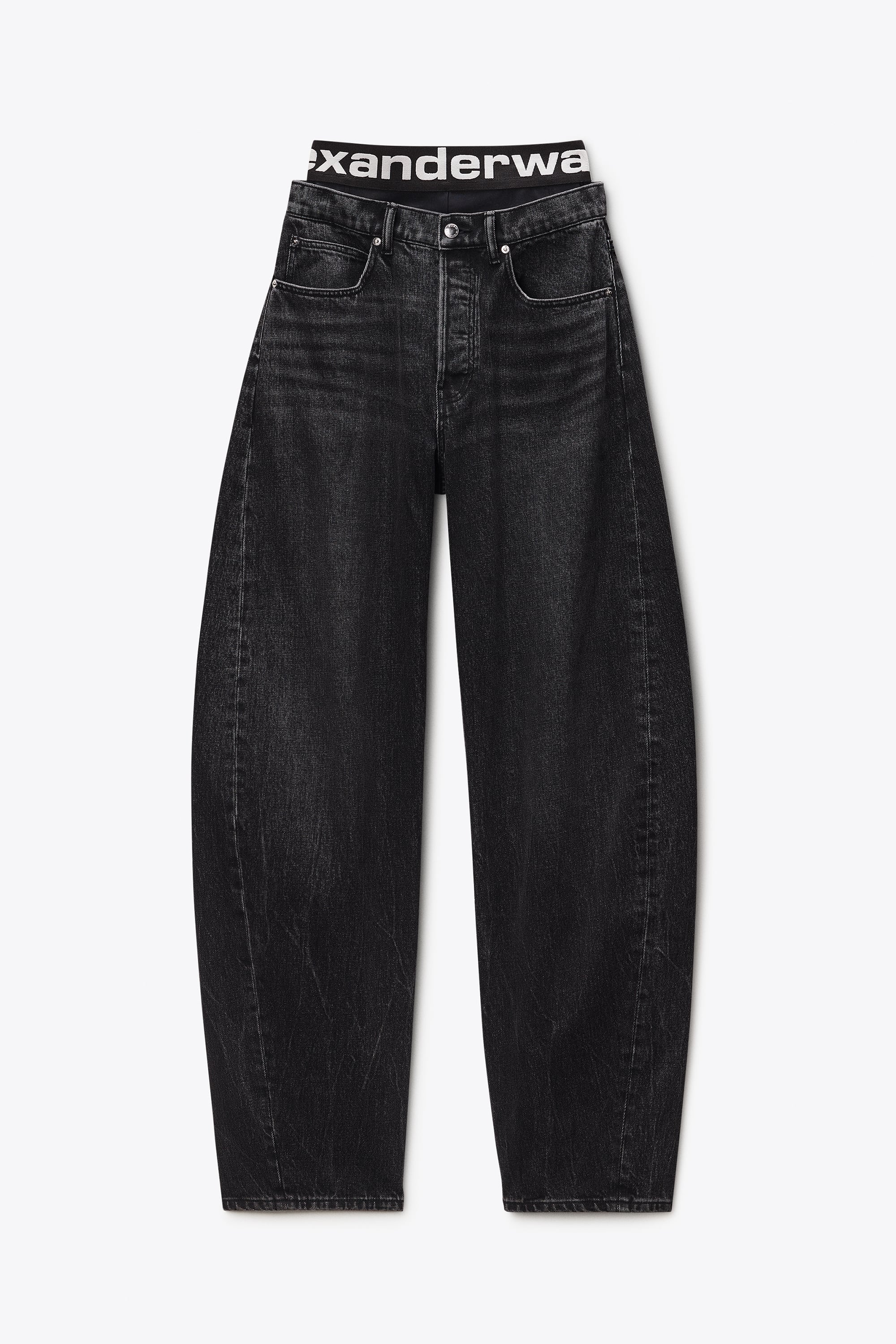 Blow-Up Jeans with Logo Bike Short Waistband — alternate angle