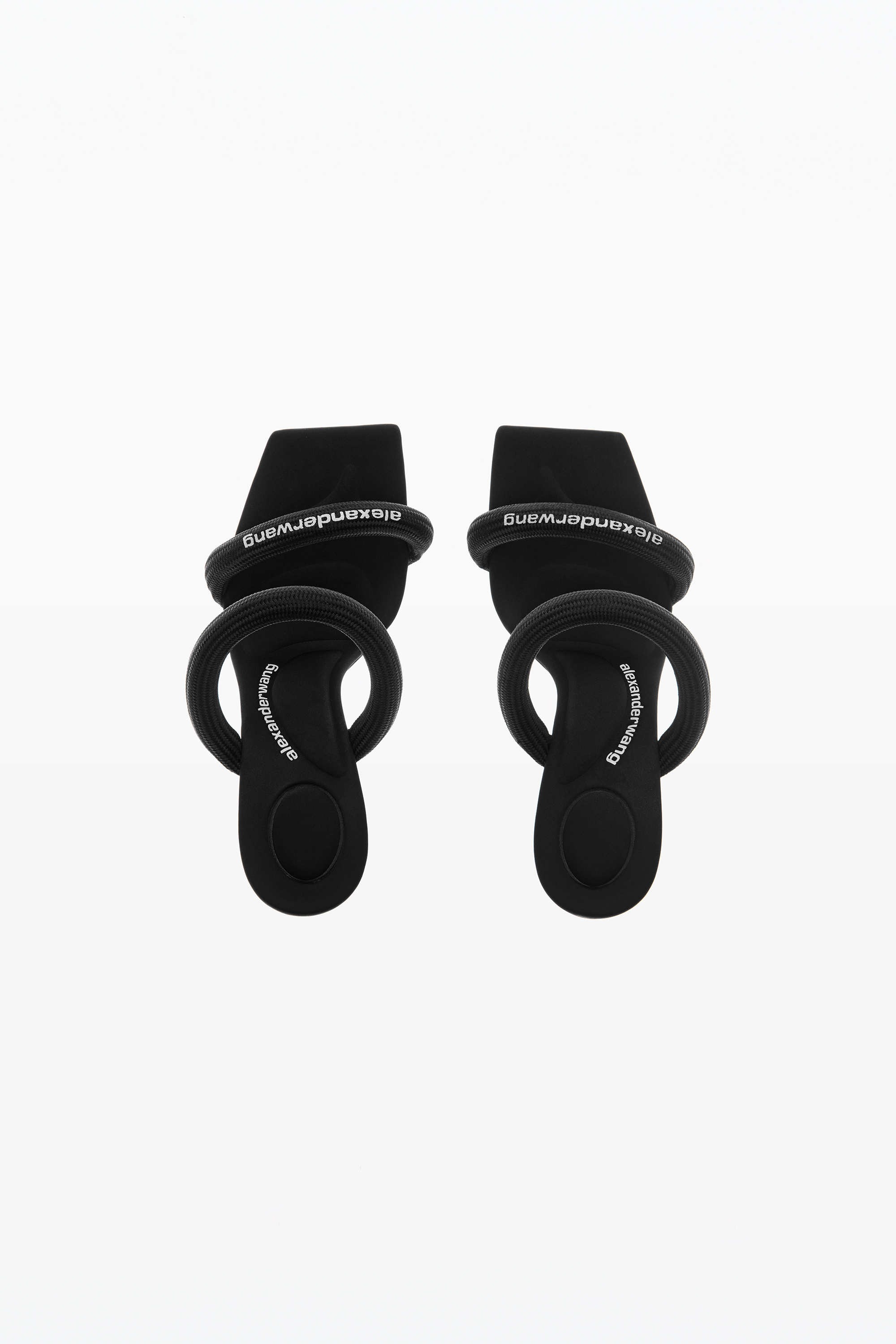 Julie 105mm Nylon Tubular Sandal — on-body styling view