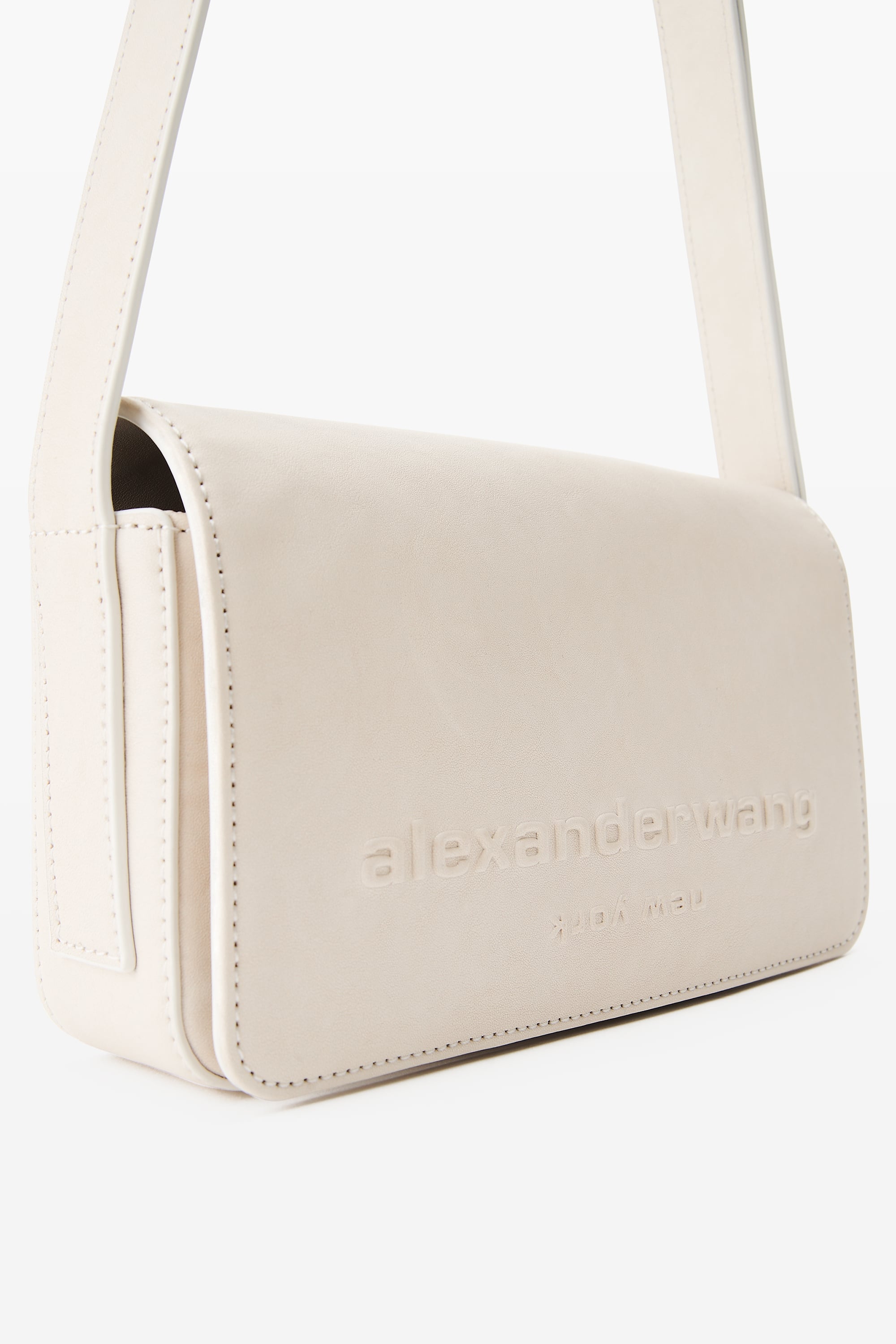 Punch Flap Crossbody — side or profile view