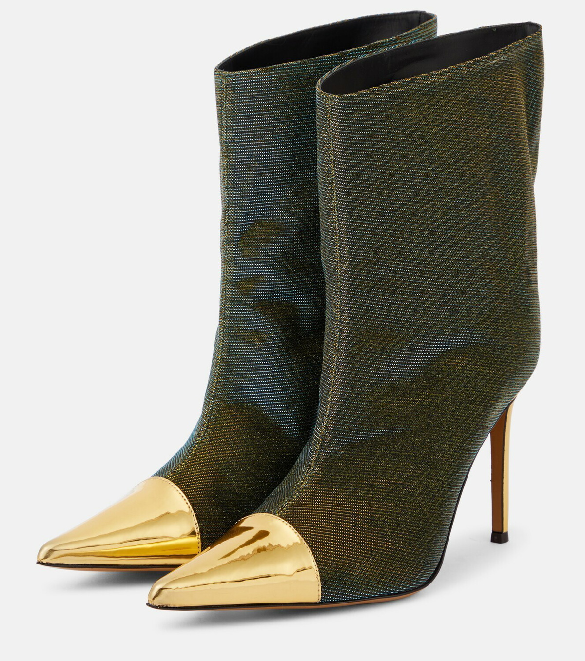 front view with mirror-gold toe