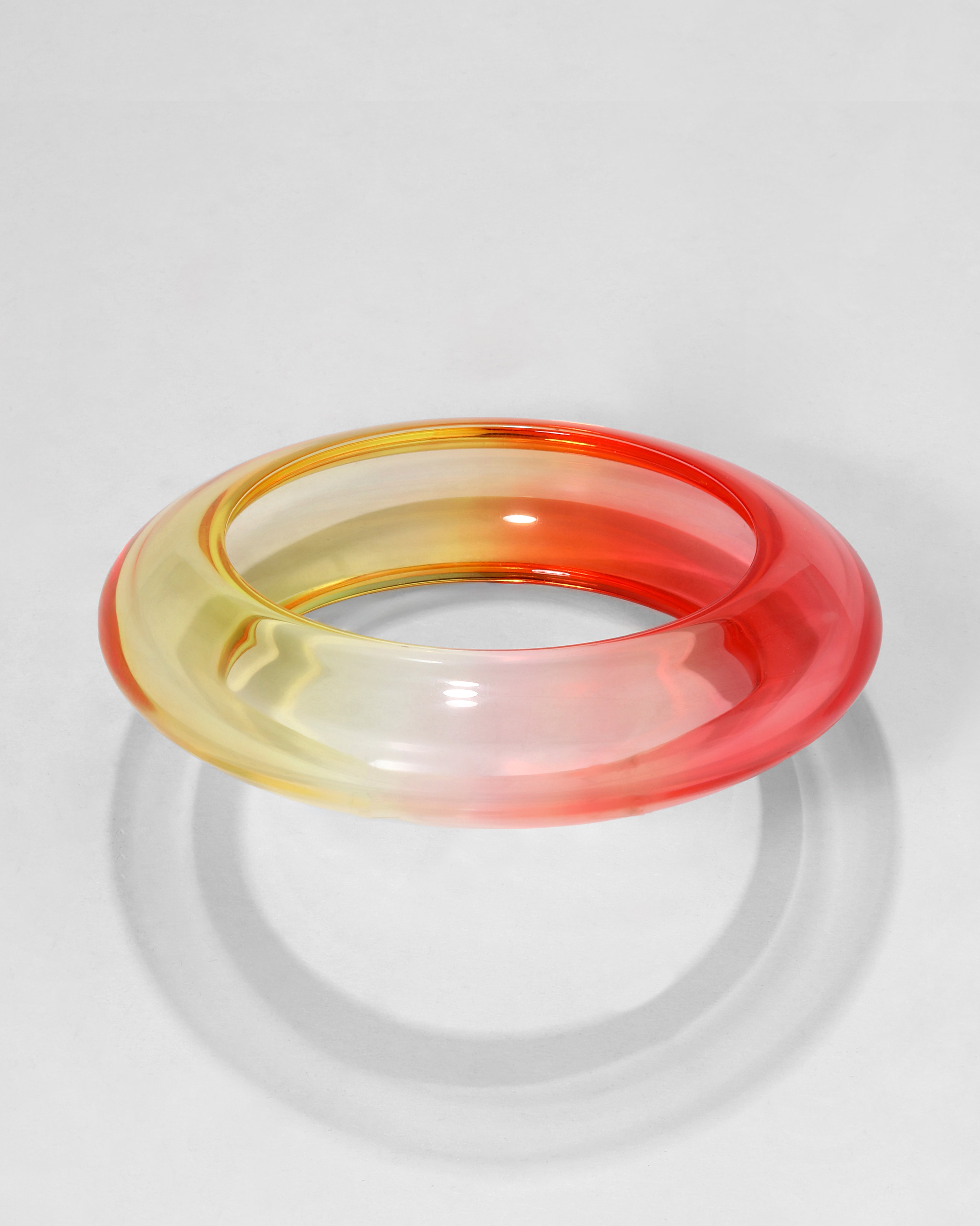 Bonbon Lucite Saucer Bangle Bracelet