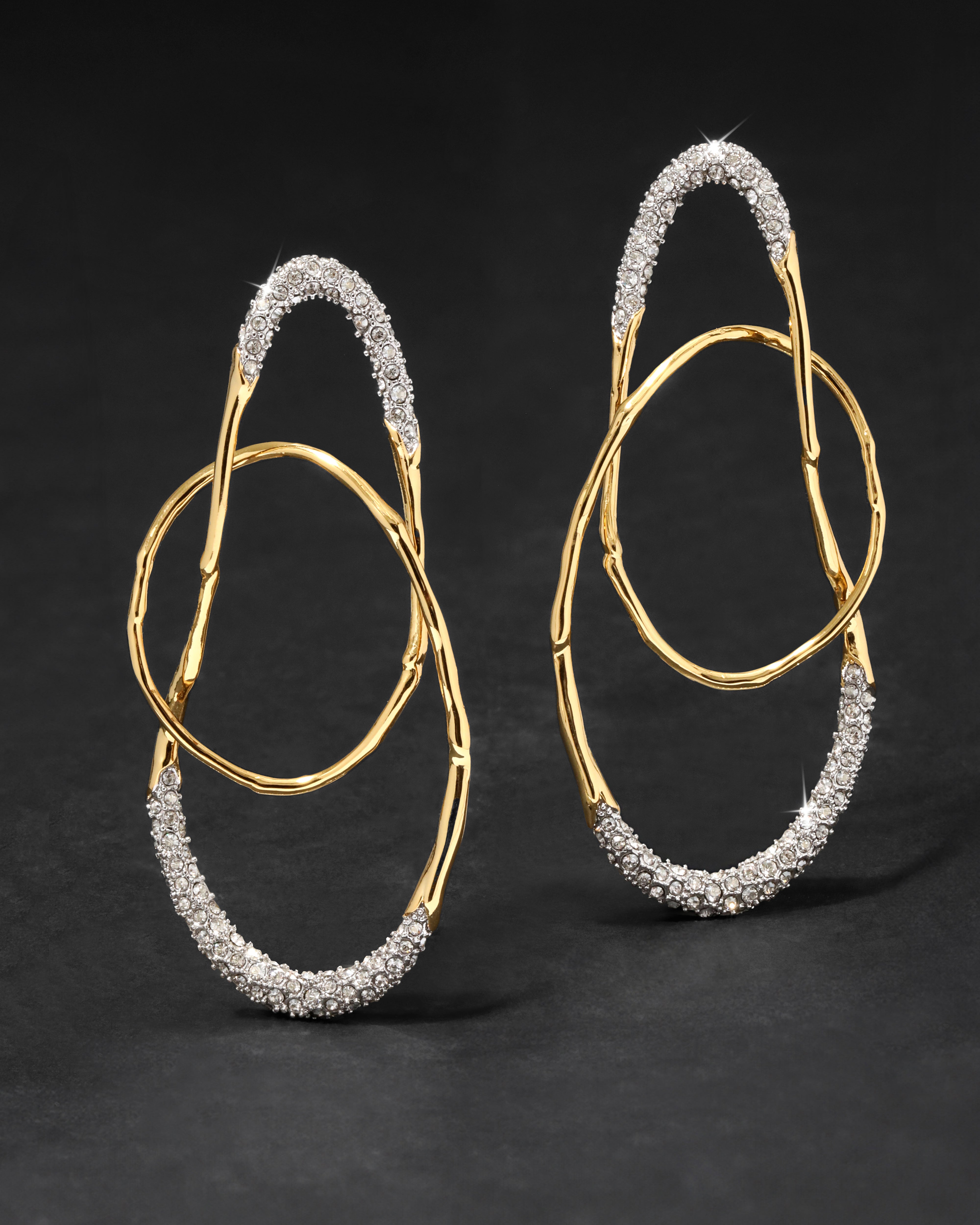 Solanales Crystal Large Orbit Earring