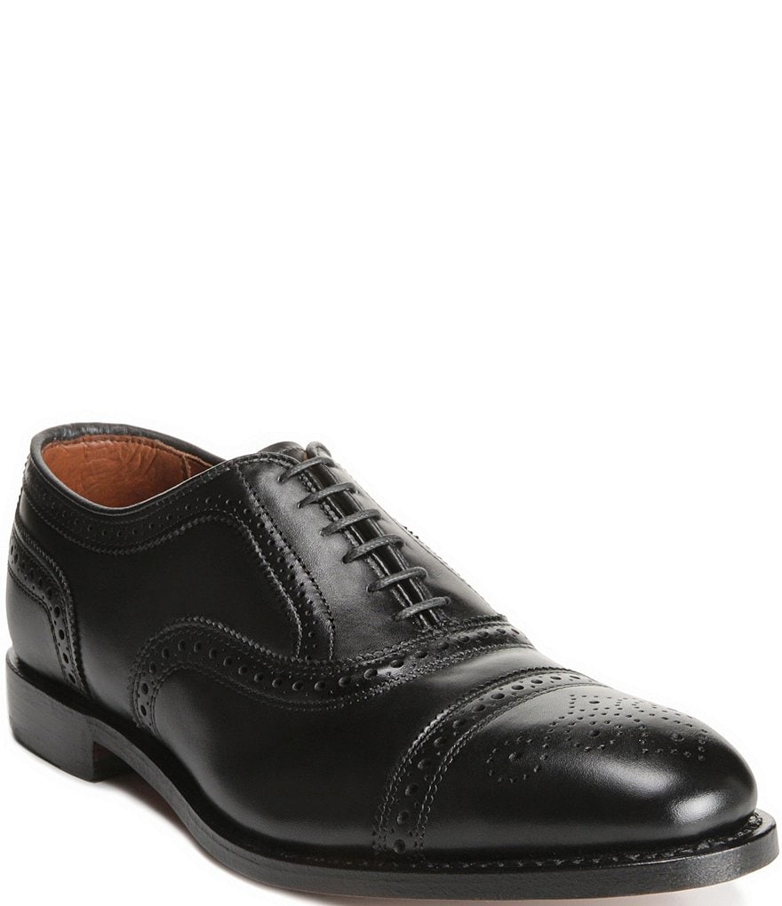 Black leather brogue oxford