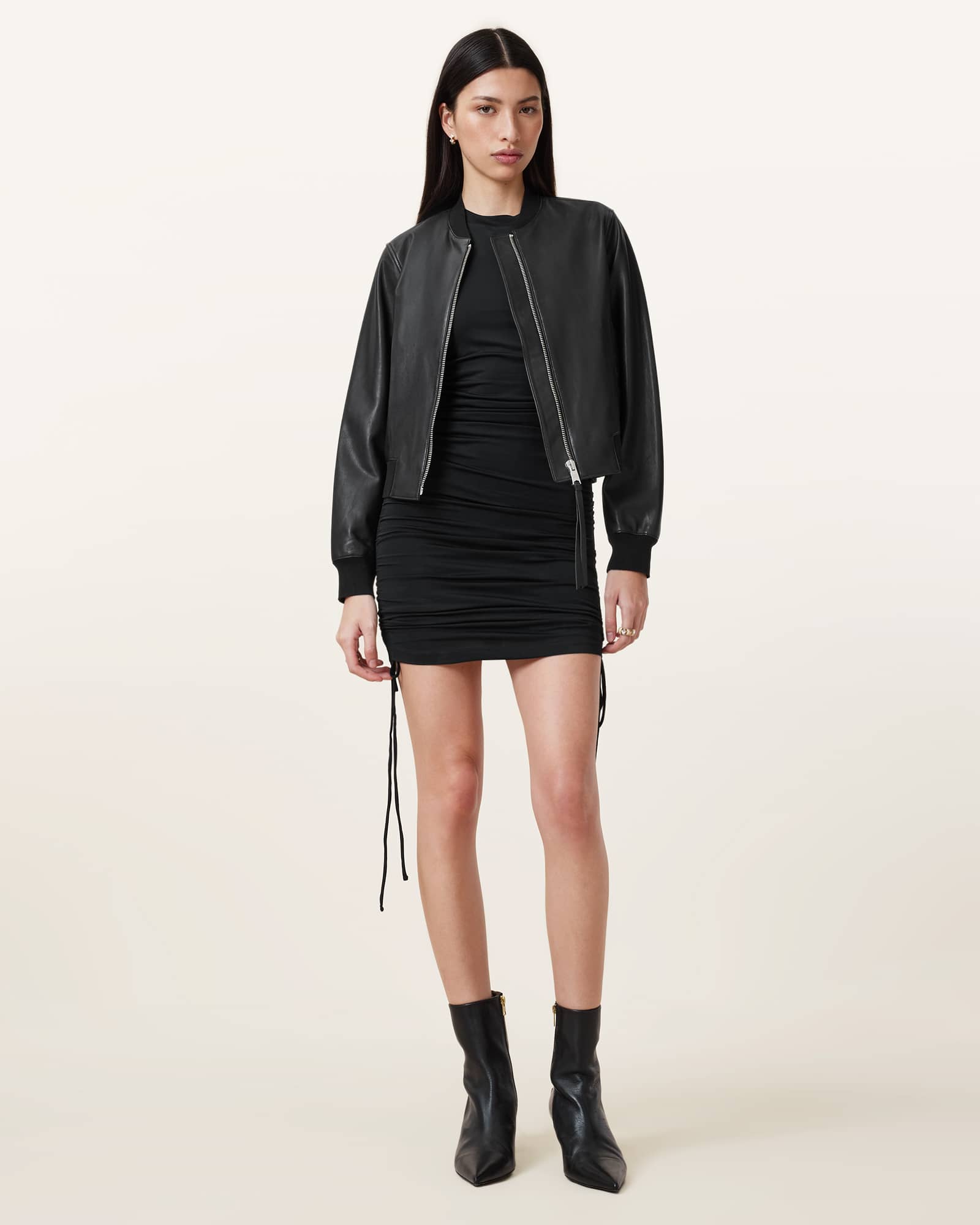 Orten Leather Bomber Jacket