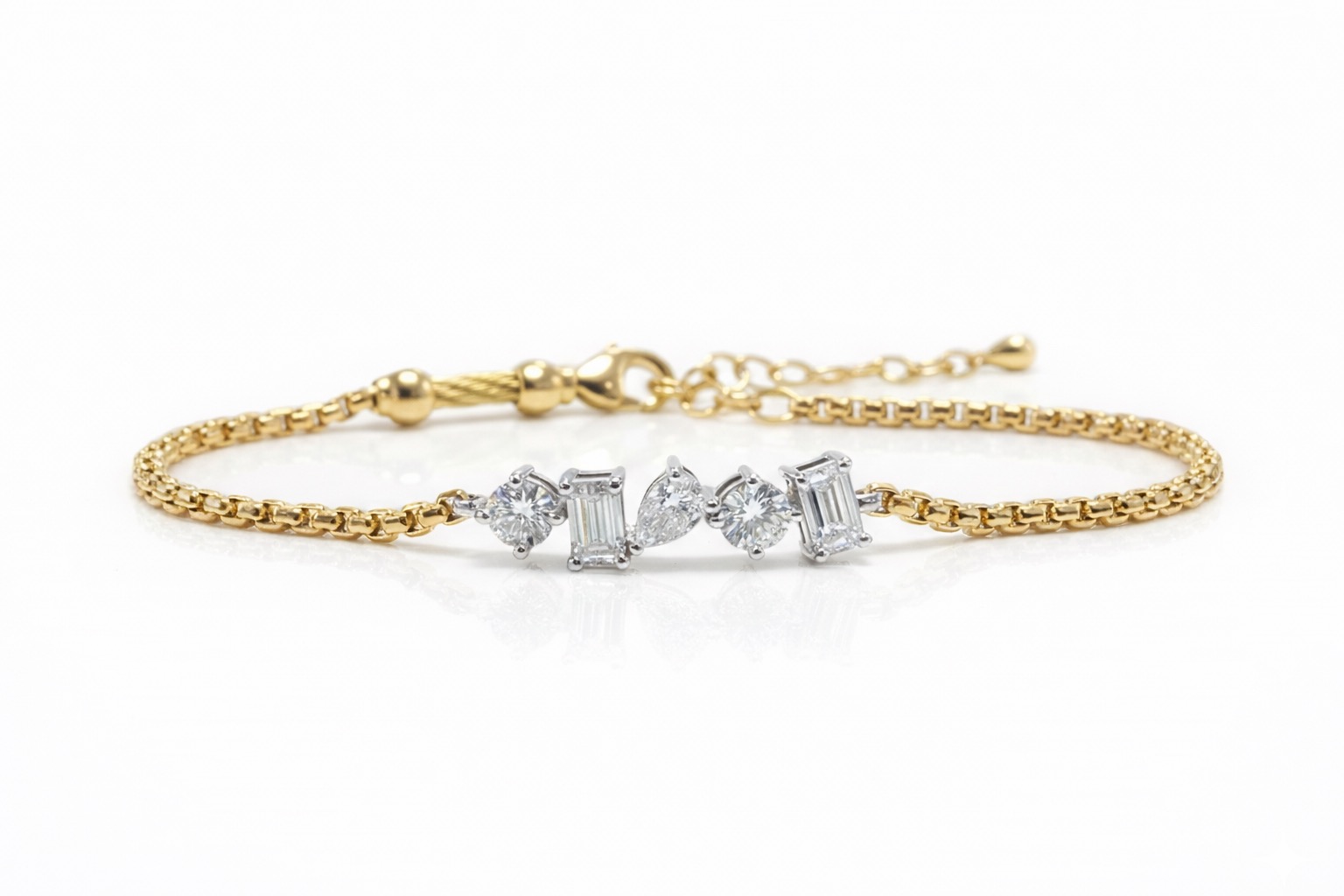 Day Diamonds mixed-shape bracelet