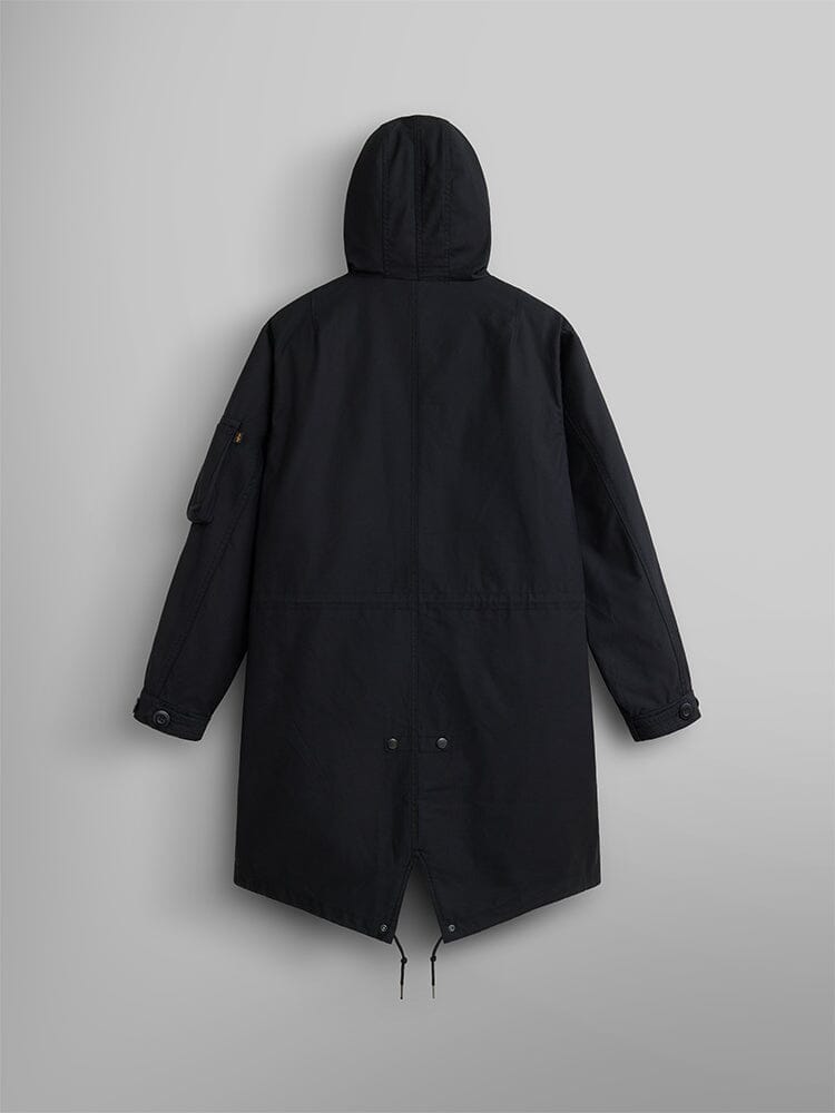 Back view showing the fishtail hem