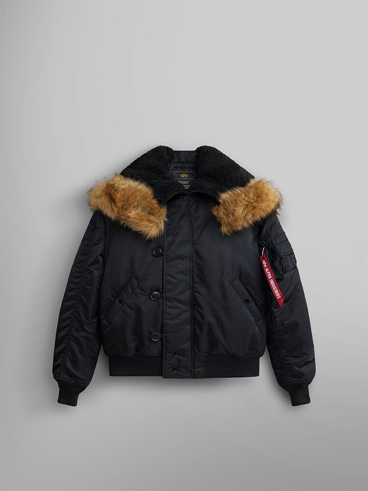 Back view with the hood down