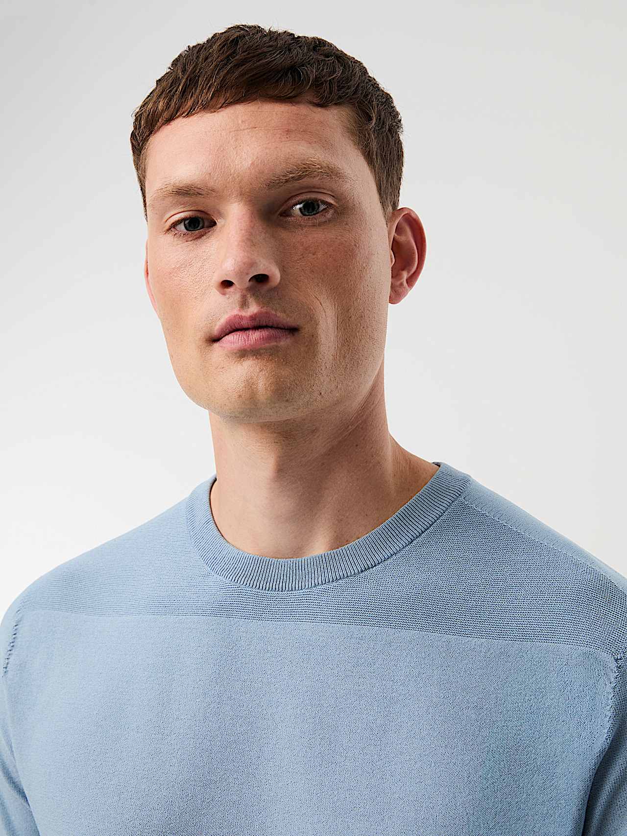 FOSOS V5.Y10.01 | 3D Performance Knit T-Shirt in Clouded Blue for Men