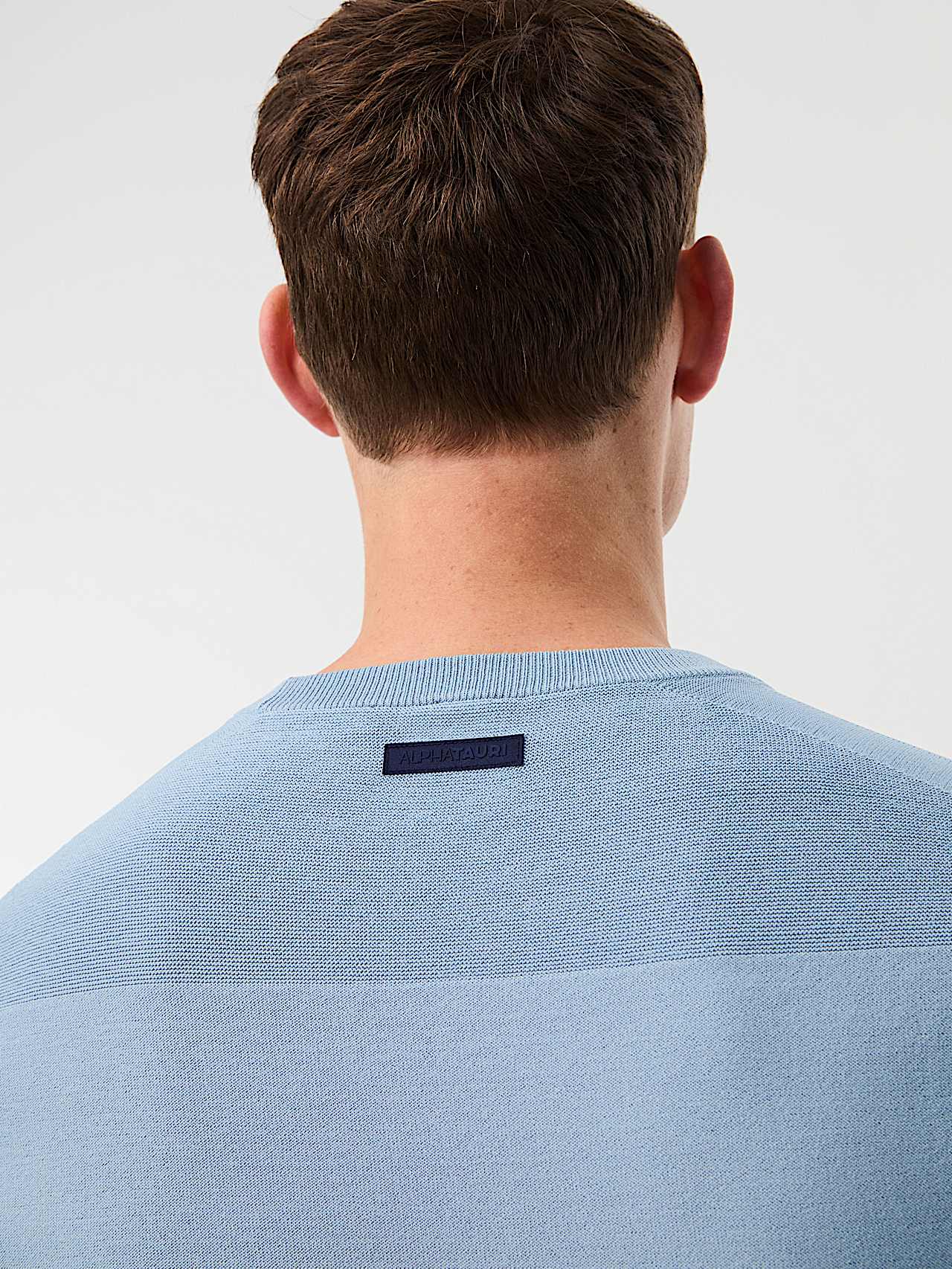 FOSOS V5.Y10.01 | 3D Performance Knit T-Shirt in Clouded Blue for Men