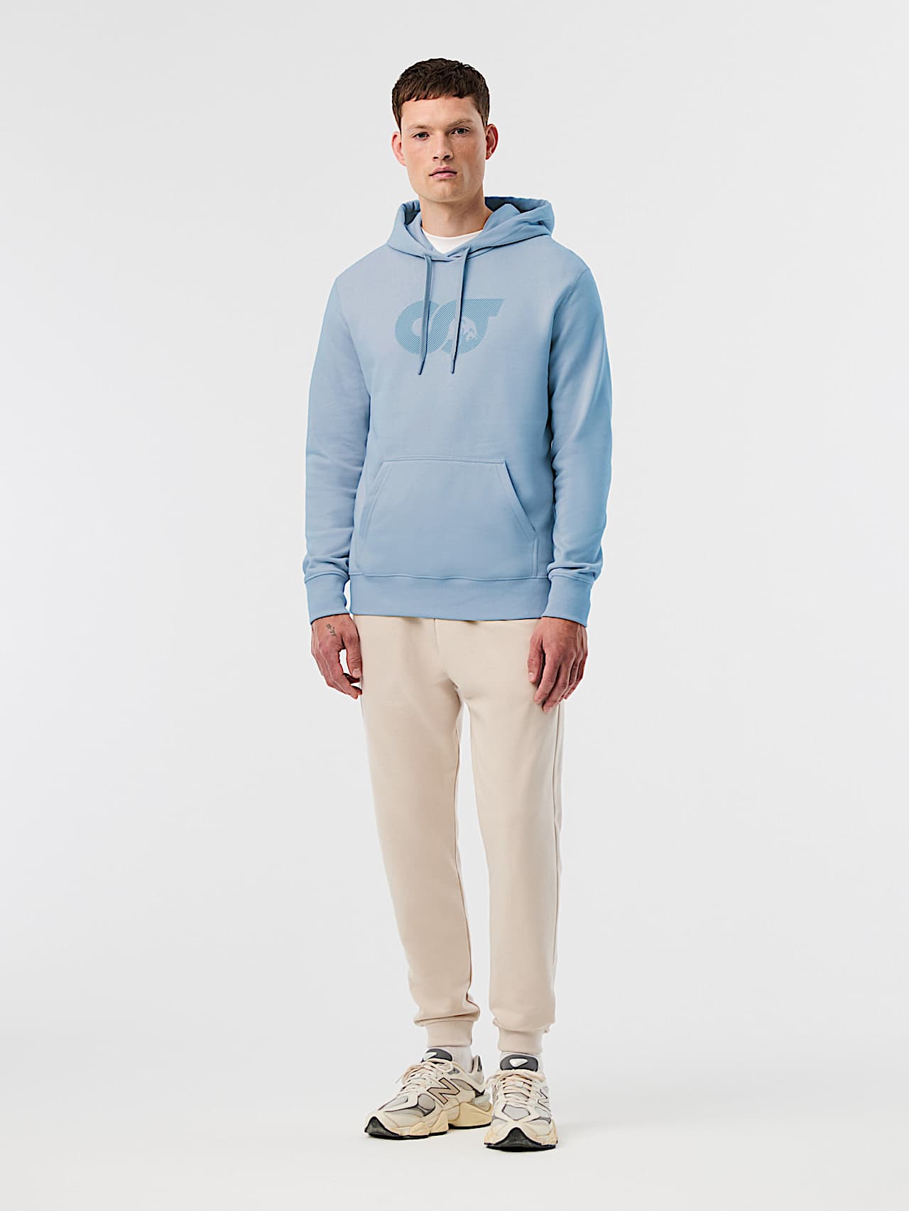SHERO V4.Y10.01 | Signature Logo Hoodie in Clouded Blue for Men
