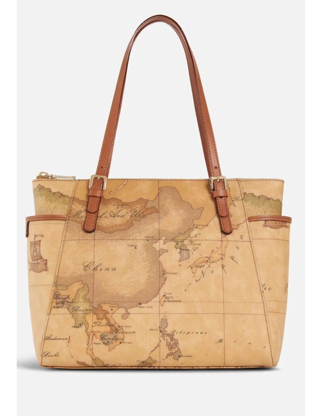 buckle-trim tote