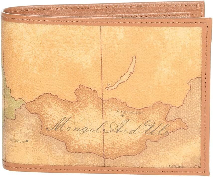 compact map-print wallet