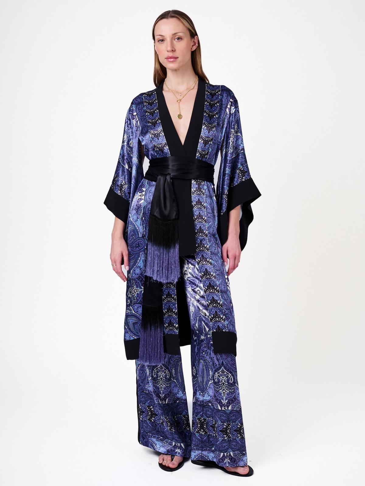 Sara Tie Waist Kimono Dress