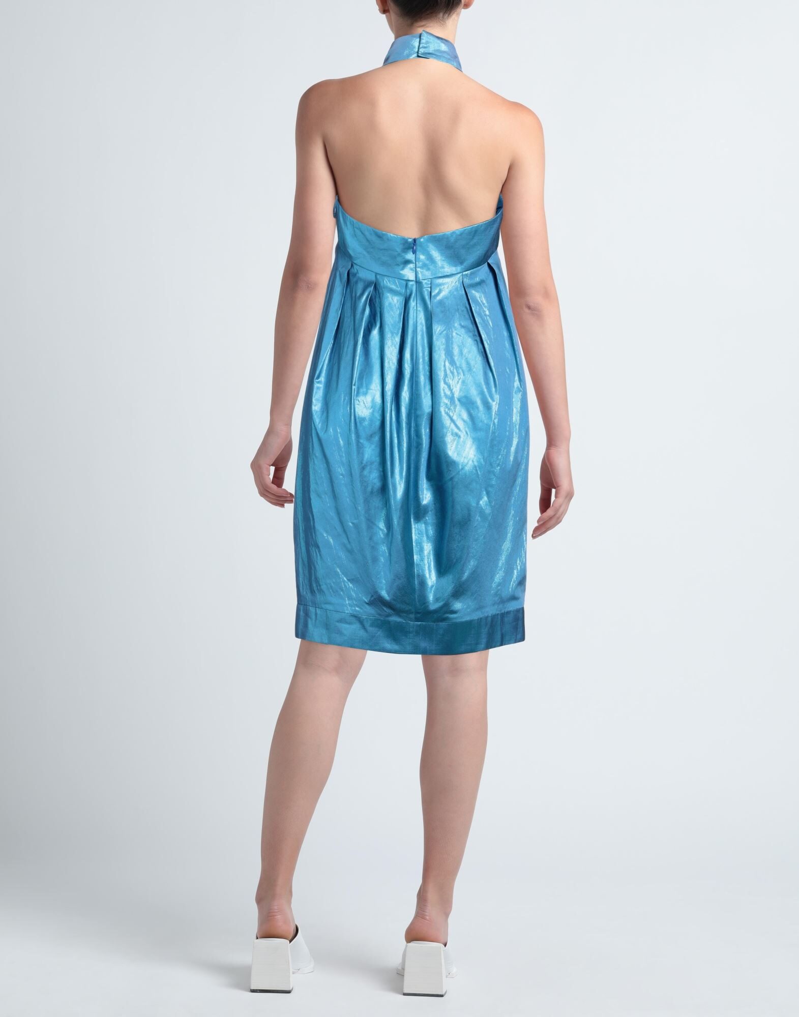 Back view showing closure and silhouette