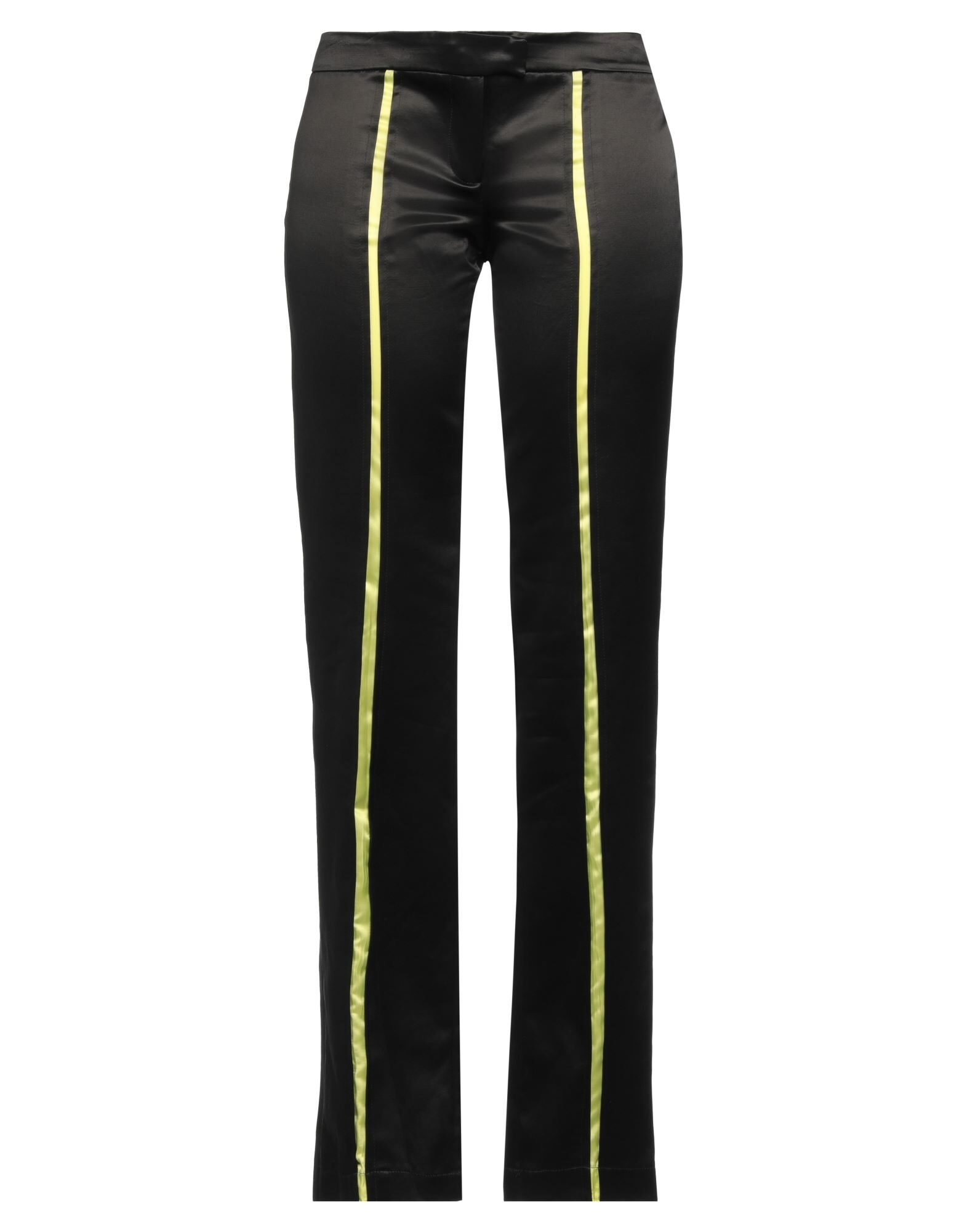 Black Two-Tone Casual Pants