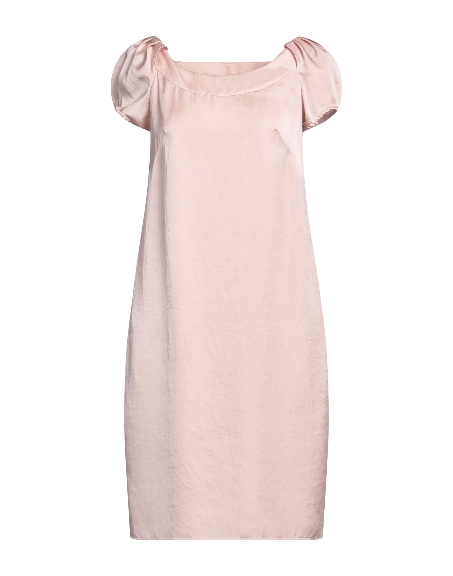 Blush Satin Midi Dress