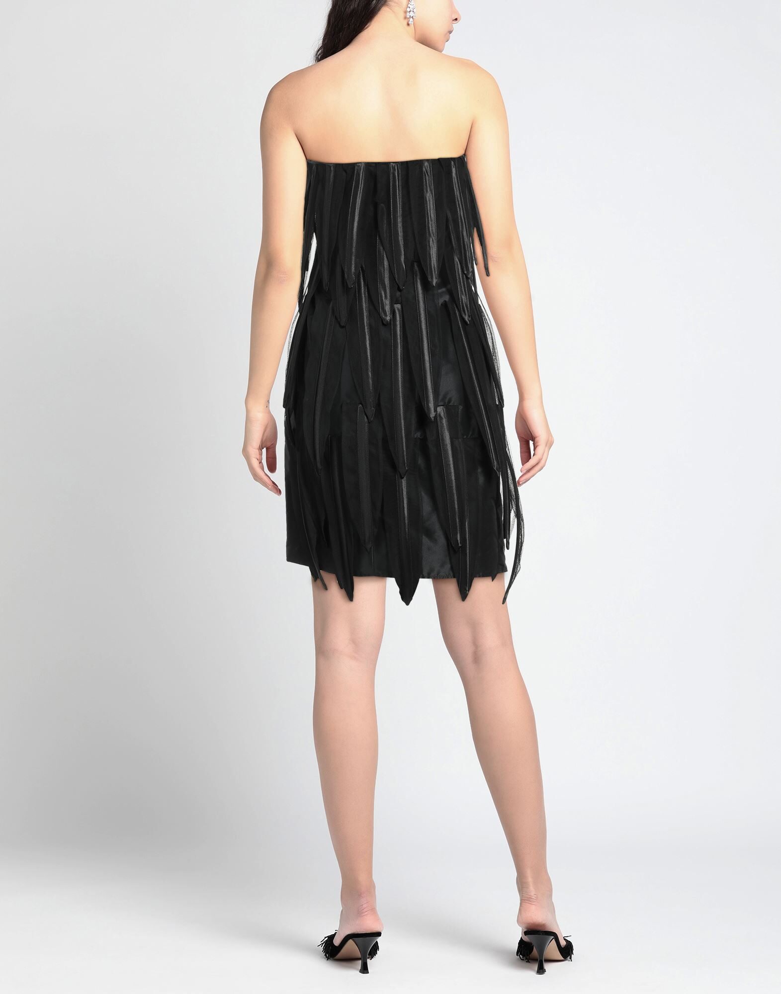 Back view showing closure and silhouette