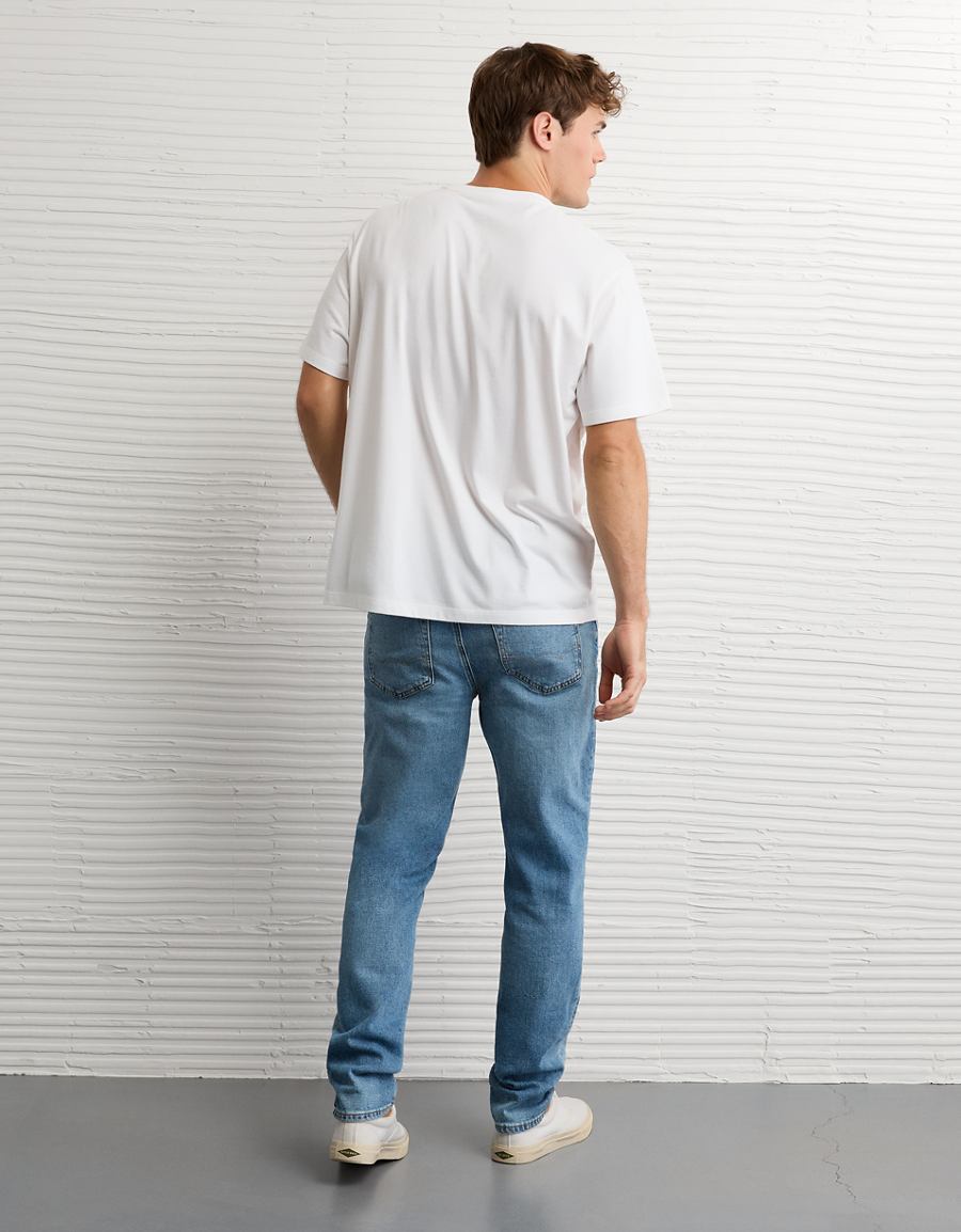 Styled back view showing the tapered leg