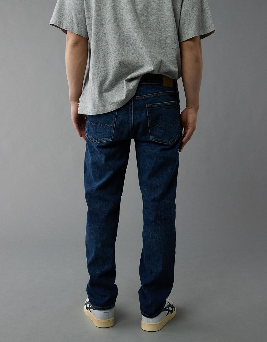 Styled back view showing the relaxed straight line