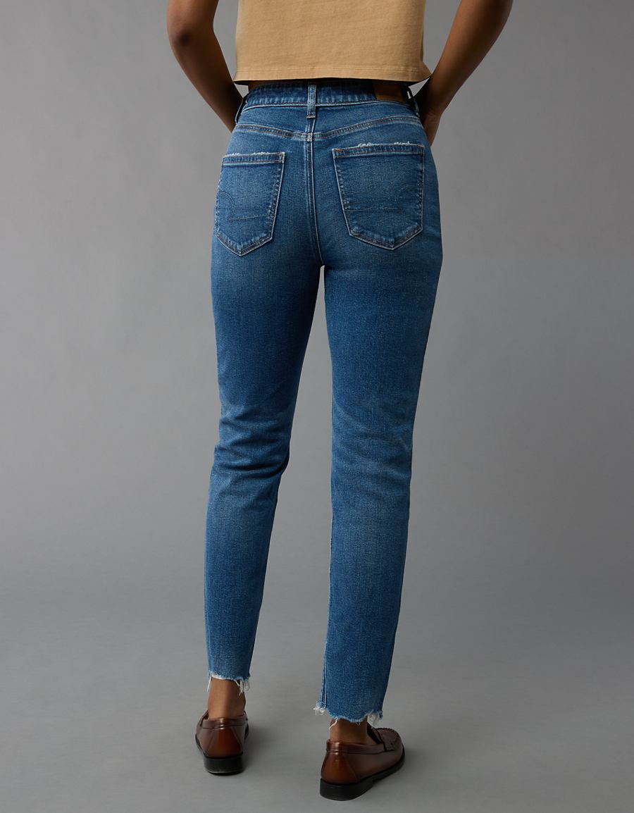 Styled back view with relaxed seat and leg