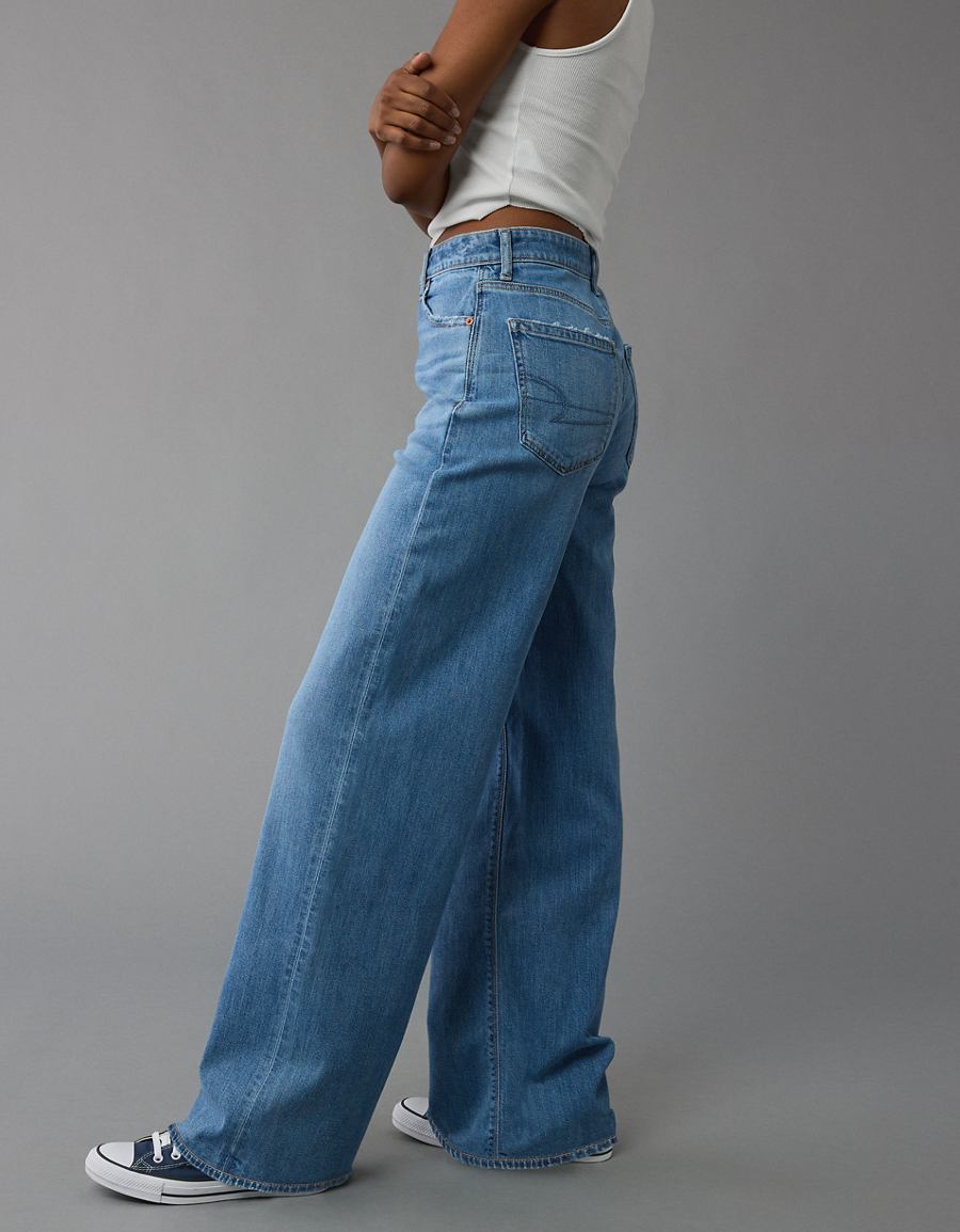 Side view showing the draped leg shape