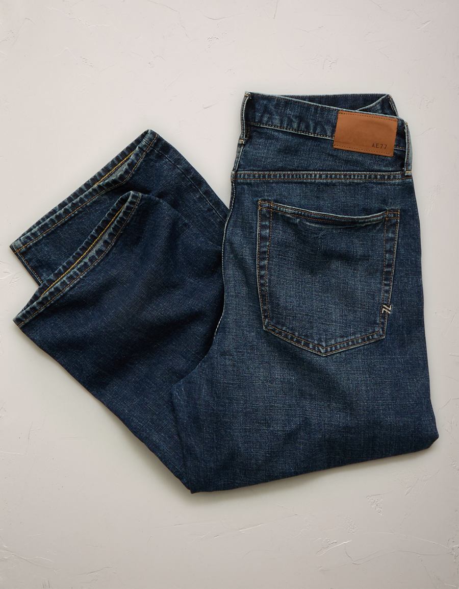 Folded product view with back pocket detail