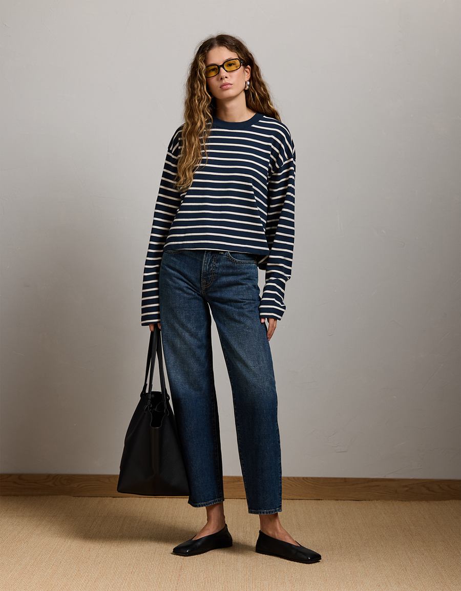 Styled front view with cropped straight leg