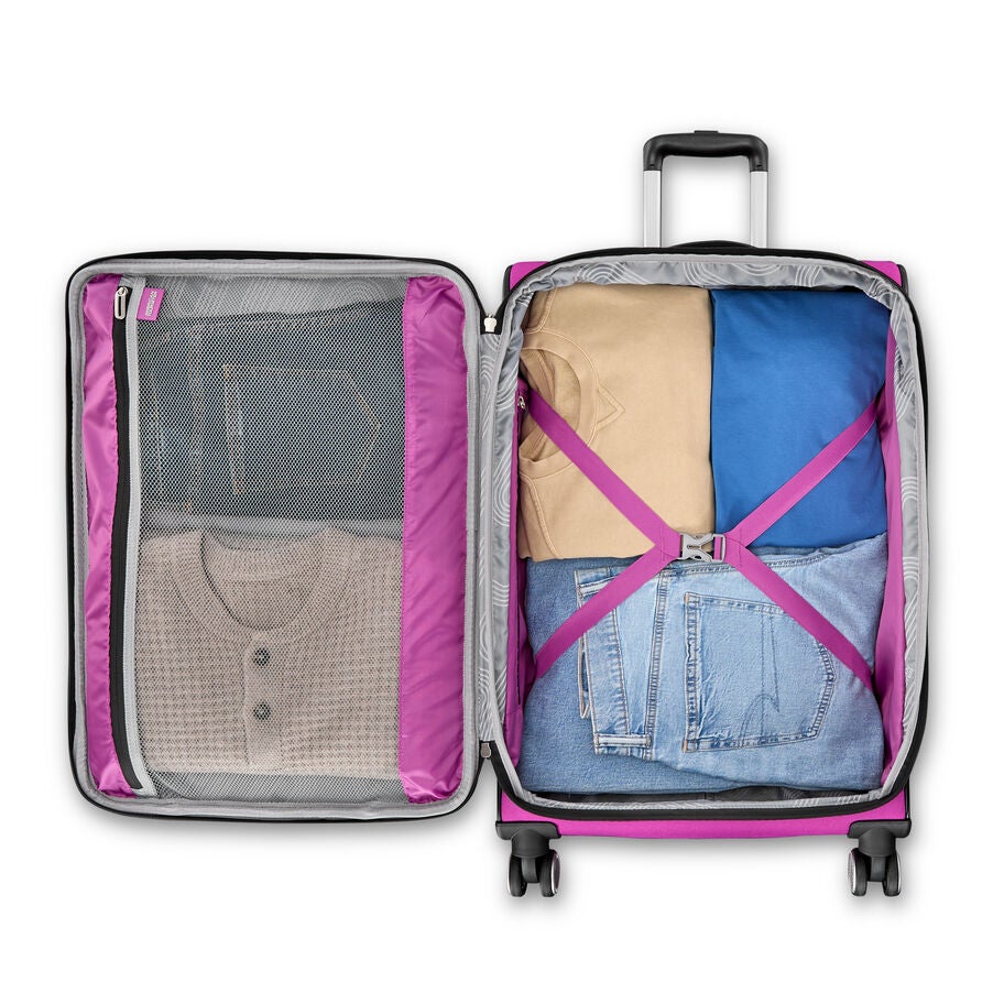 Interior packing layout with cross straps