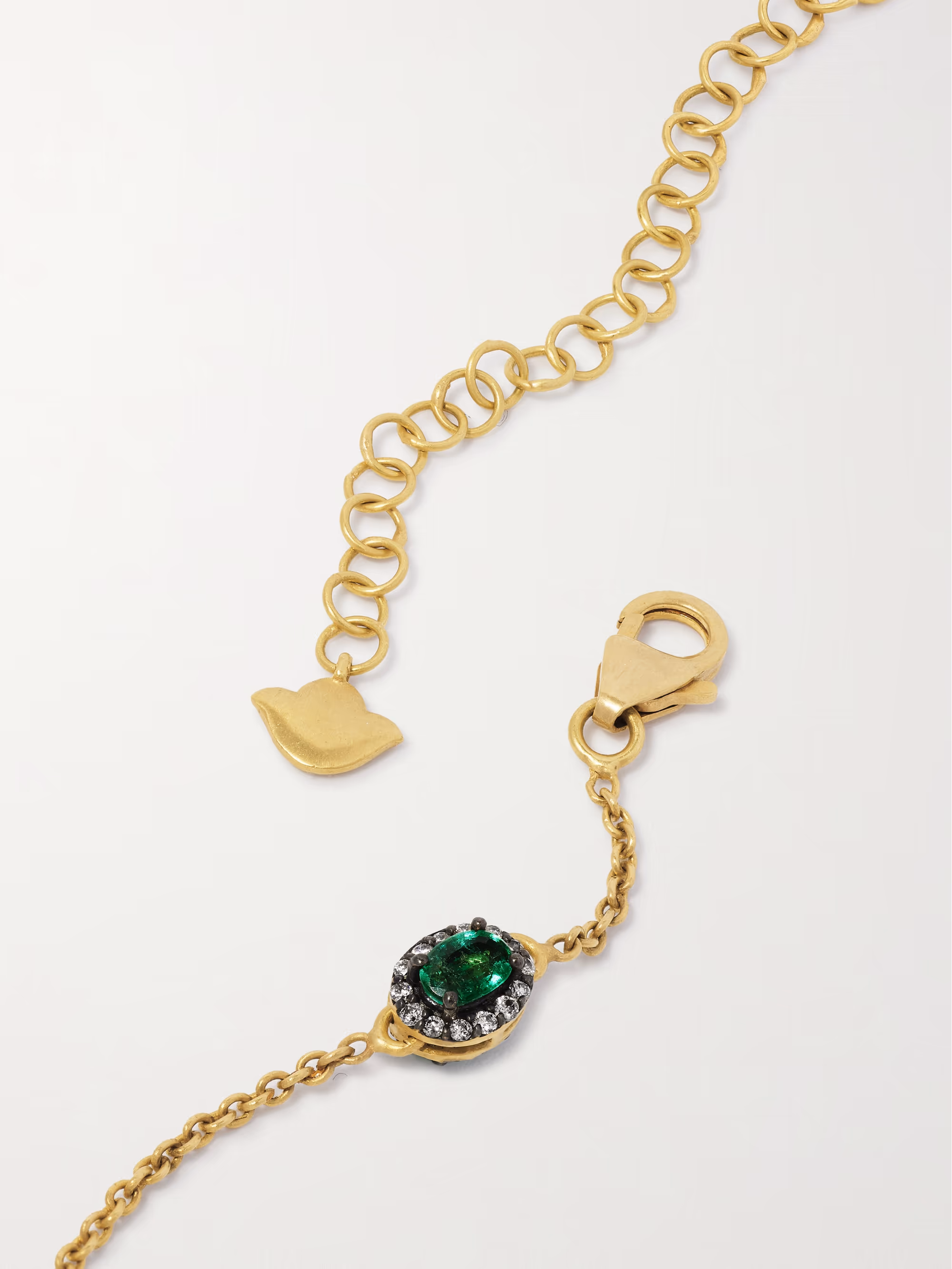 Rajasthan emerald and diamond necklace