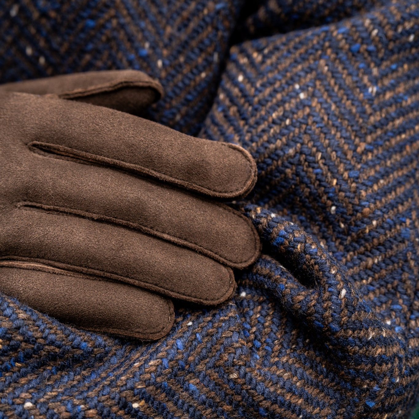 Texture and glove closeup