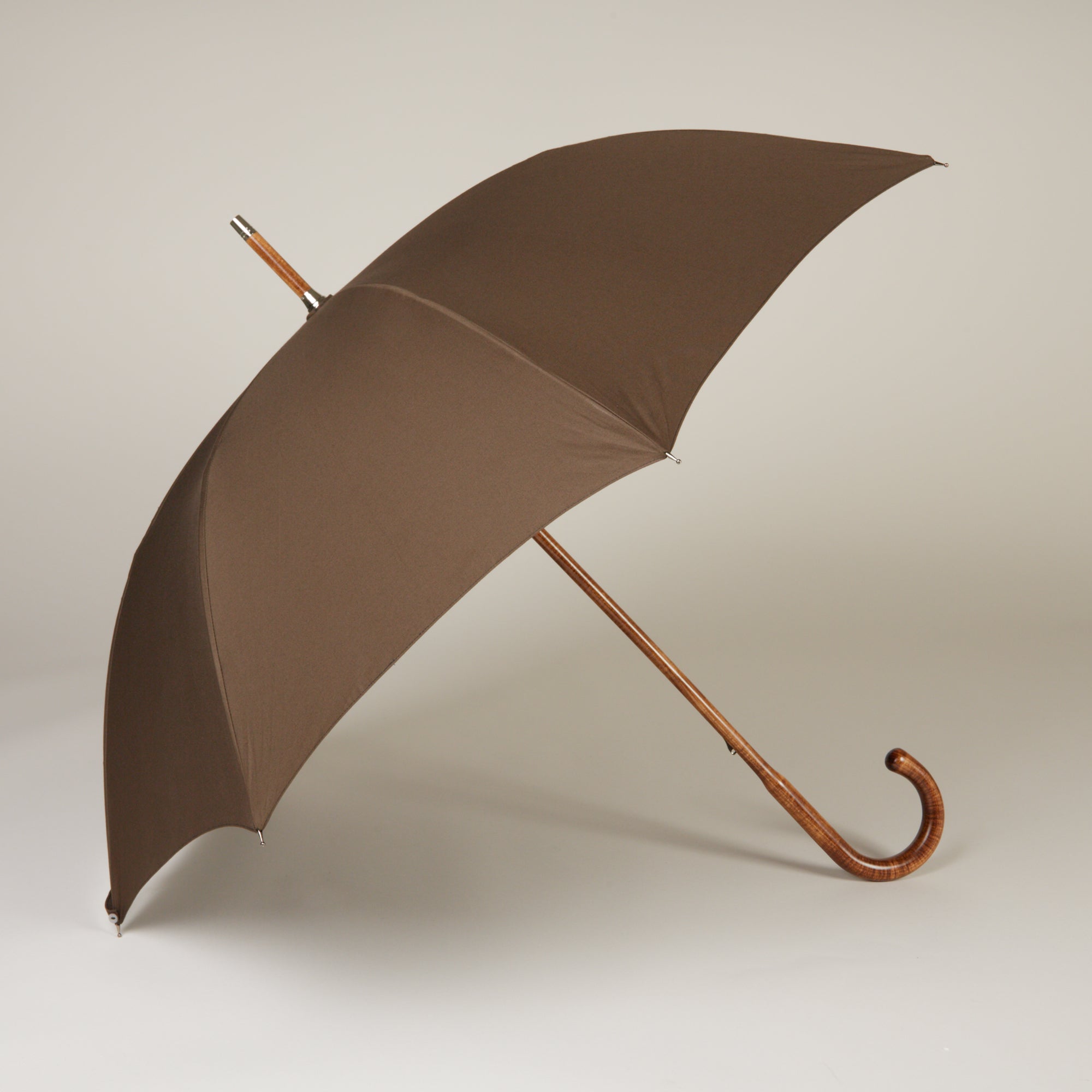 Cotton Umbrella With Maple Handle