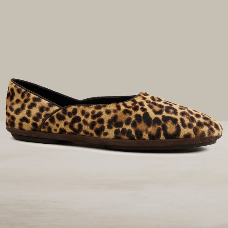 Low side view of pony print upper