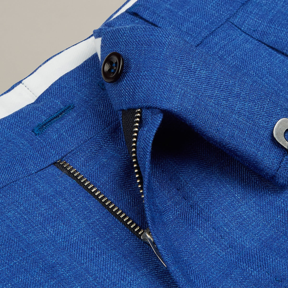 Fly and waistband detail