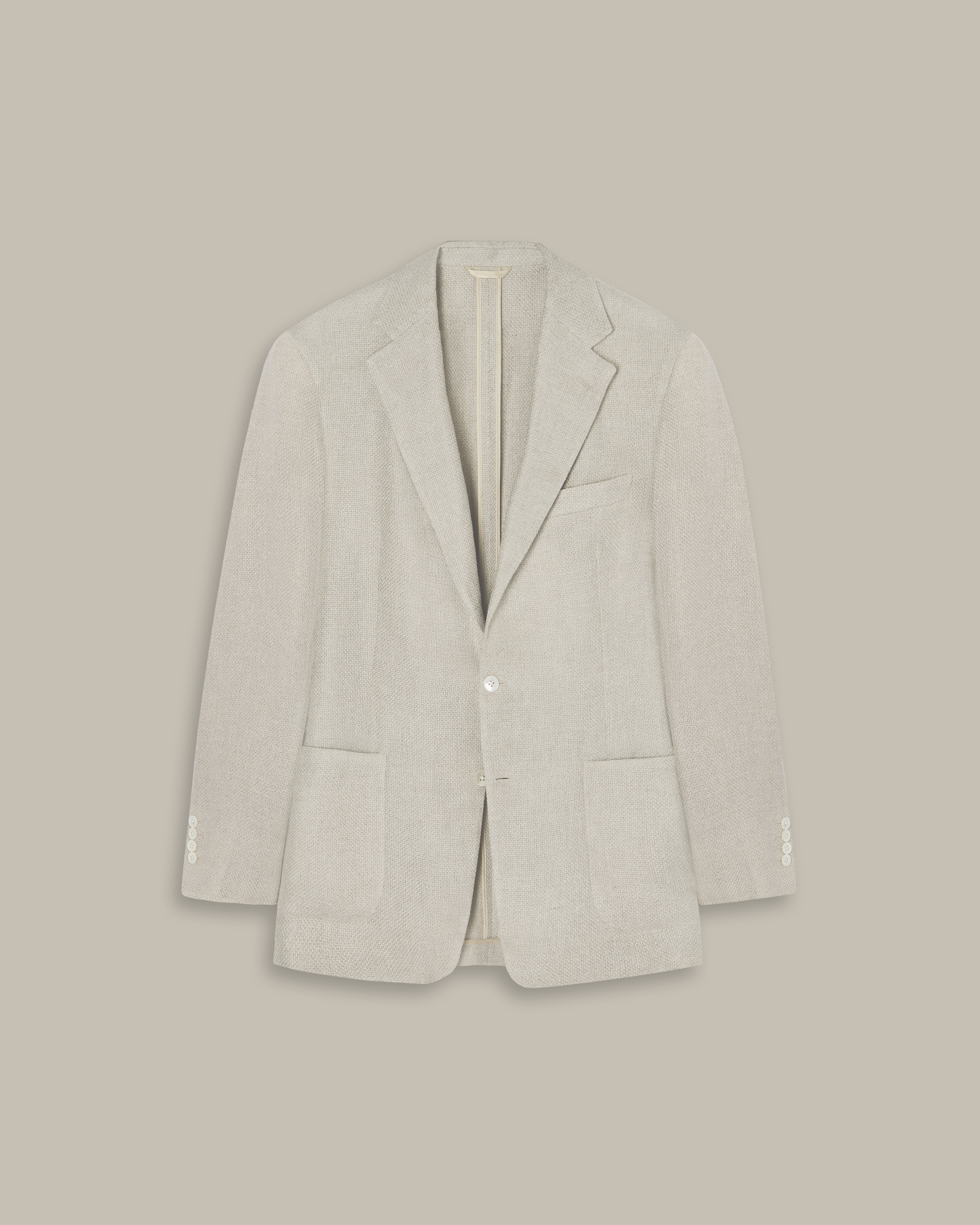 Unstructured Wool and Silk Jacket