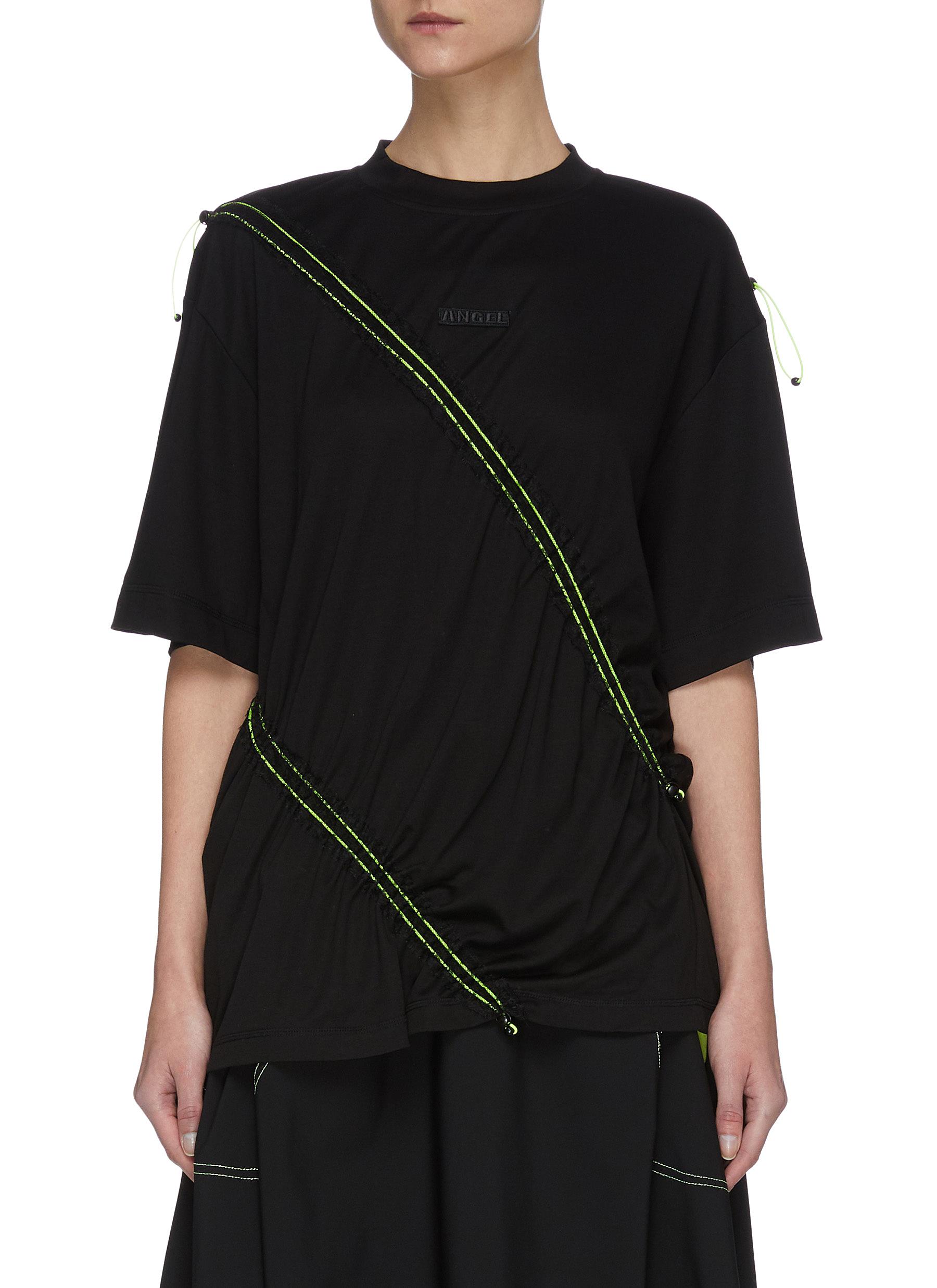 Piping Pleat T-shirt