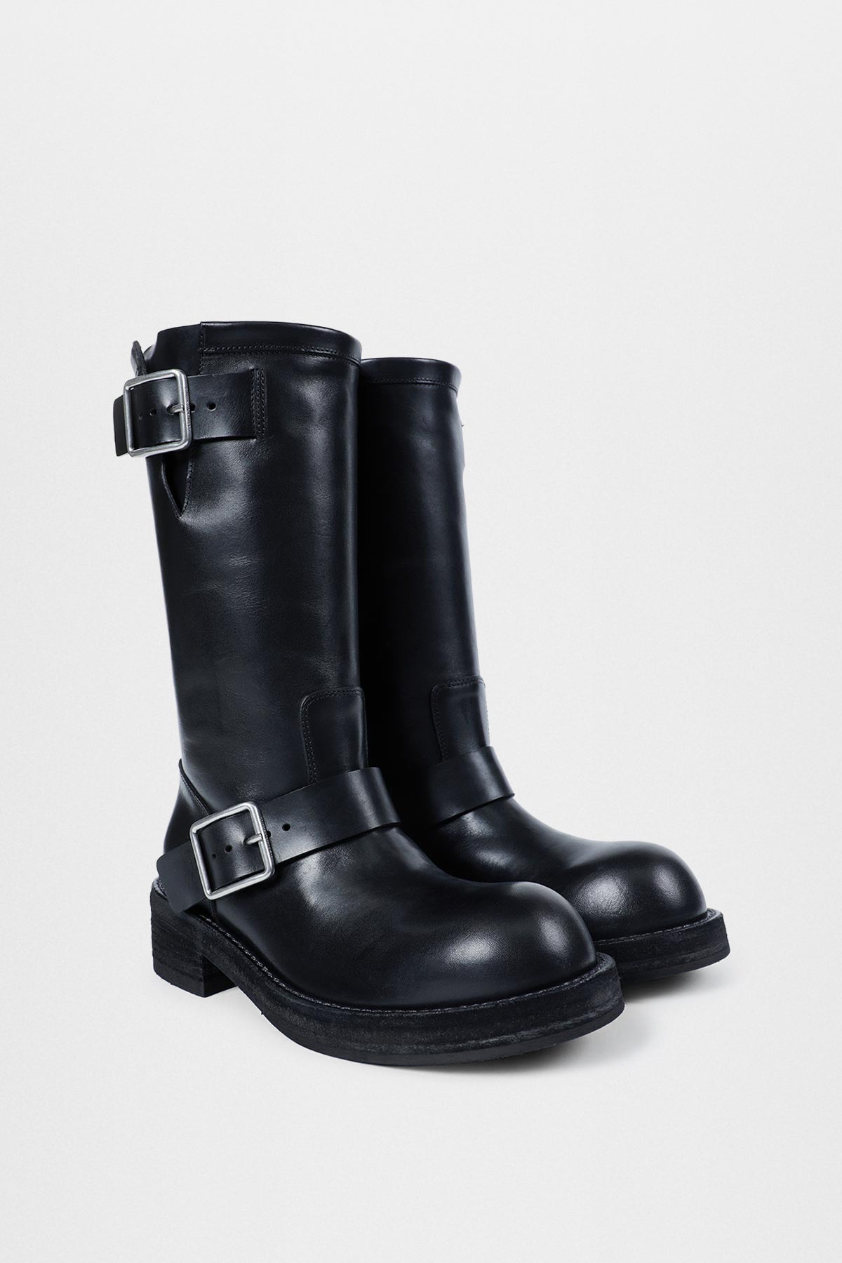 Sarith Engineer Biker Boots with Buckles