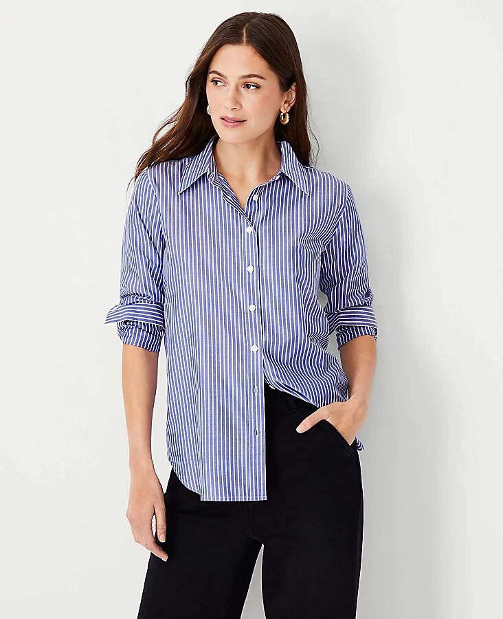 striped relaxed fit