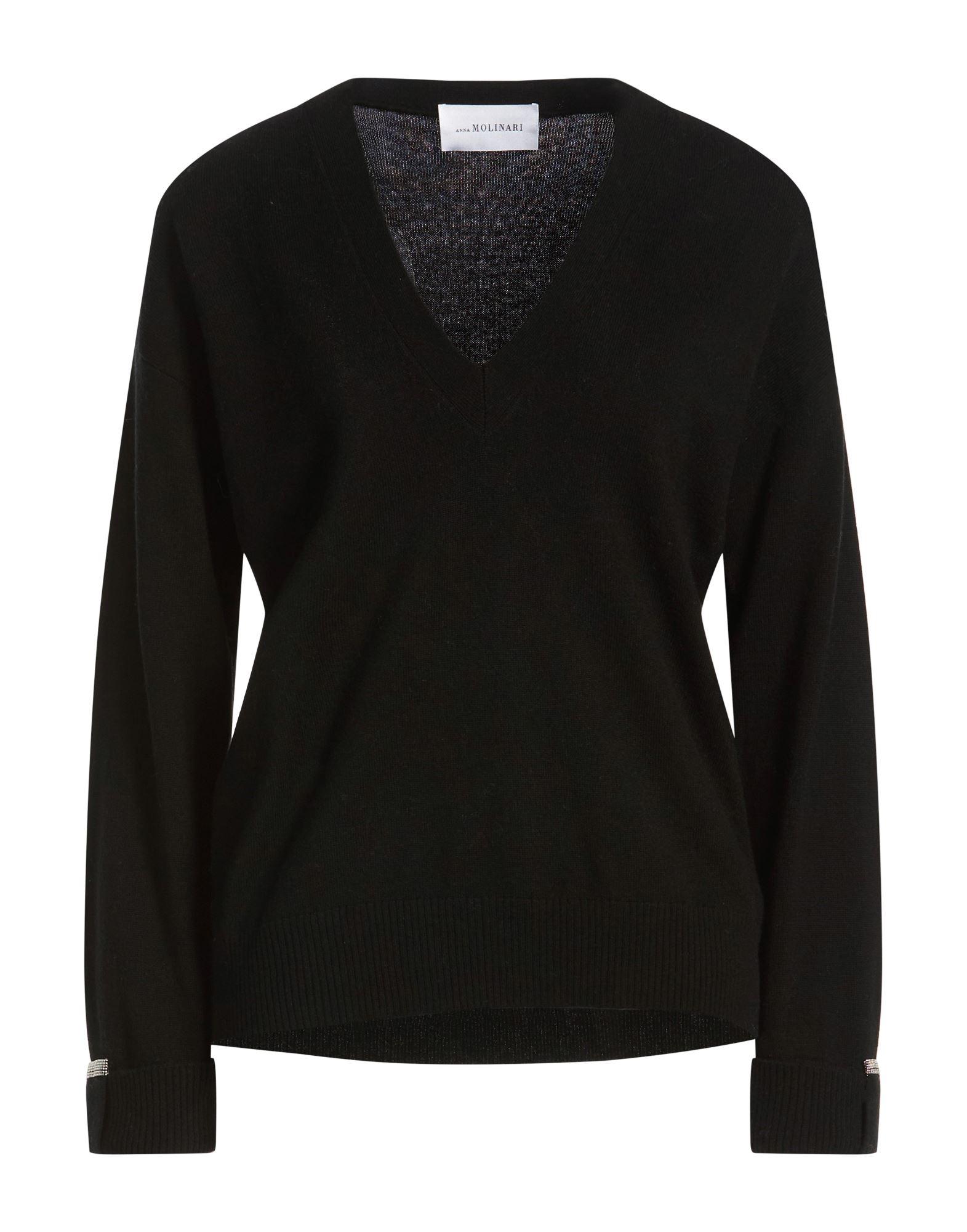 black wool-cashmere sweater