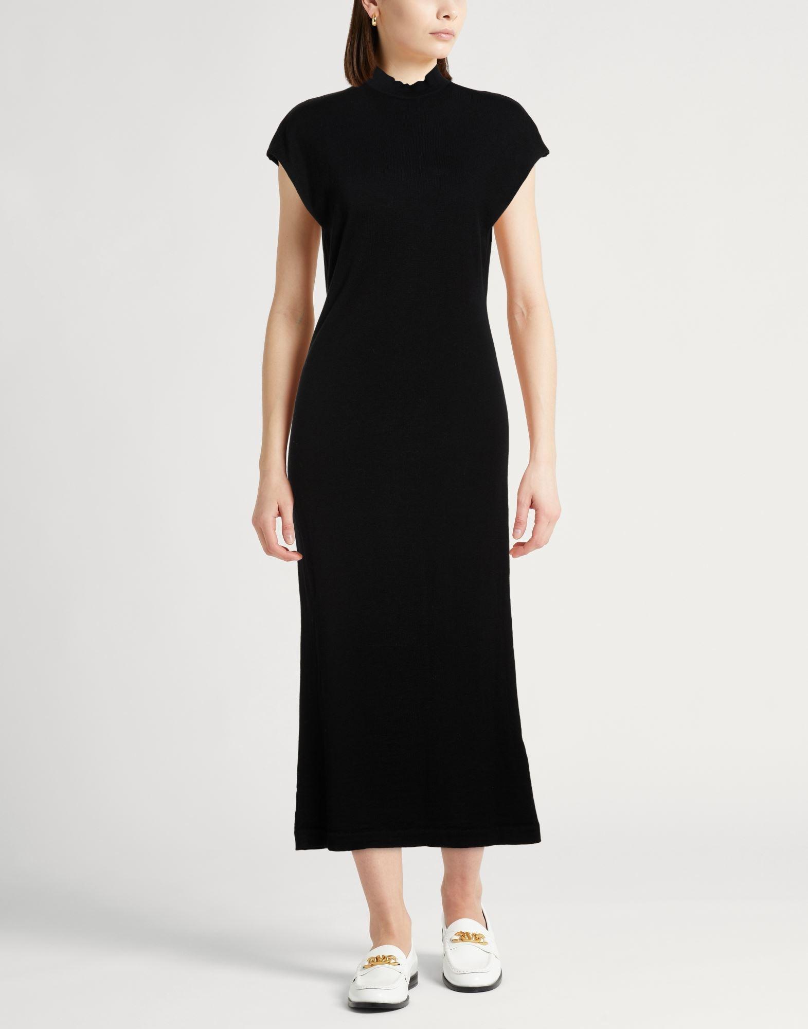 black midi dress back view