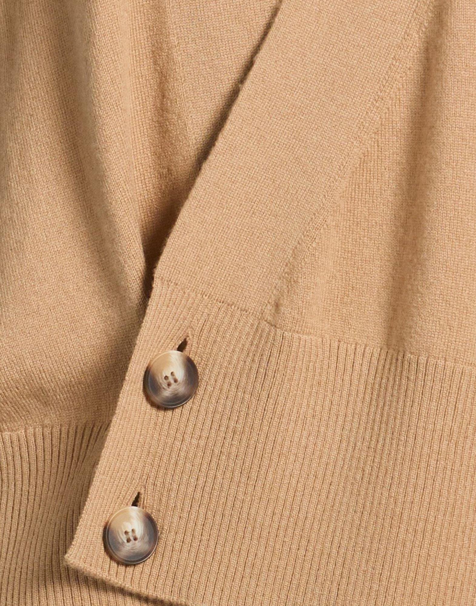 camel wool-cashmere cardigan