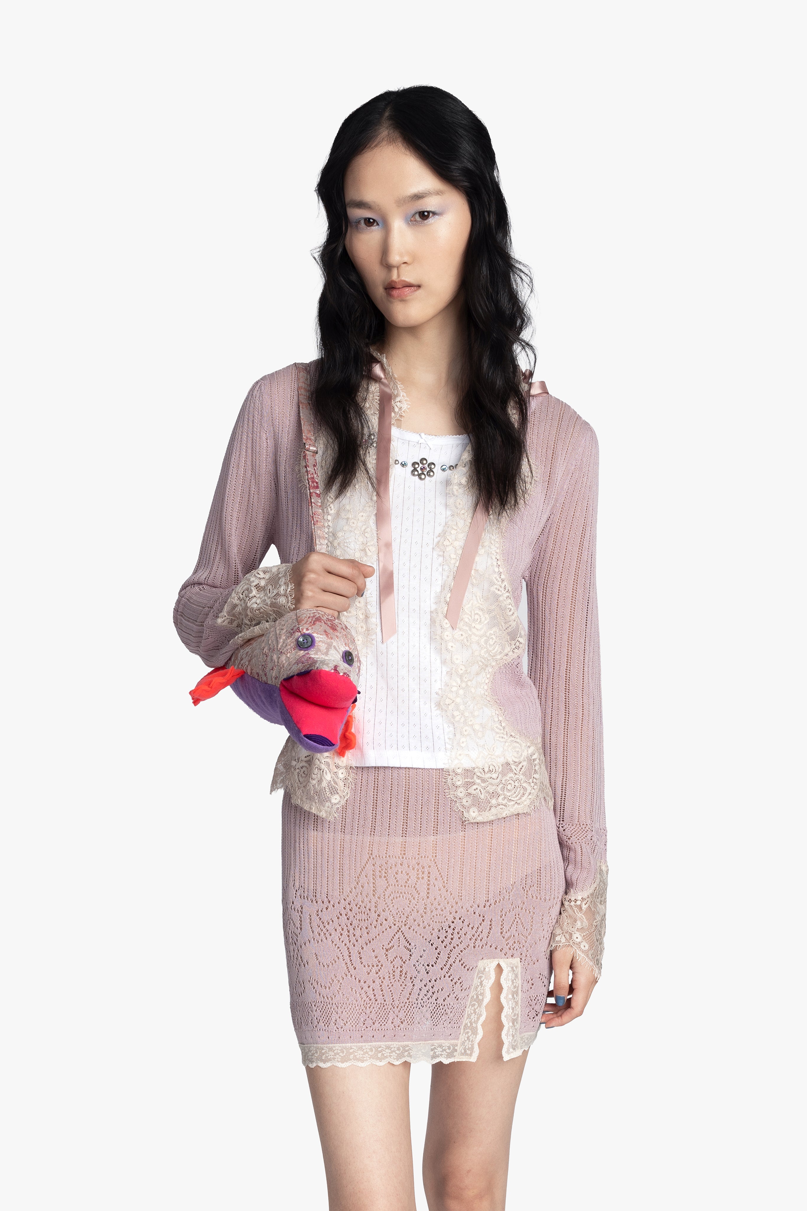 Alligator Bag - Blush Multi detail 3