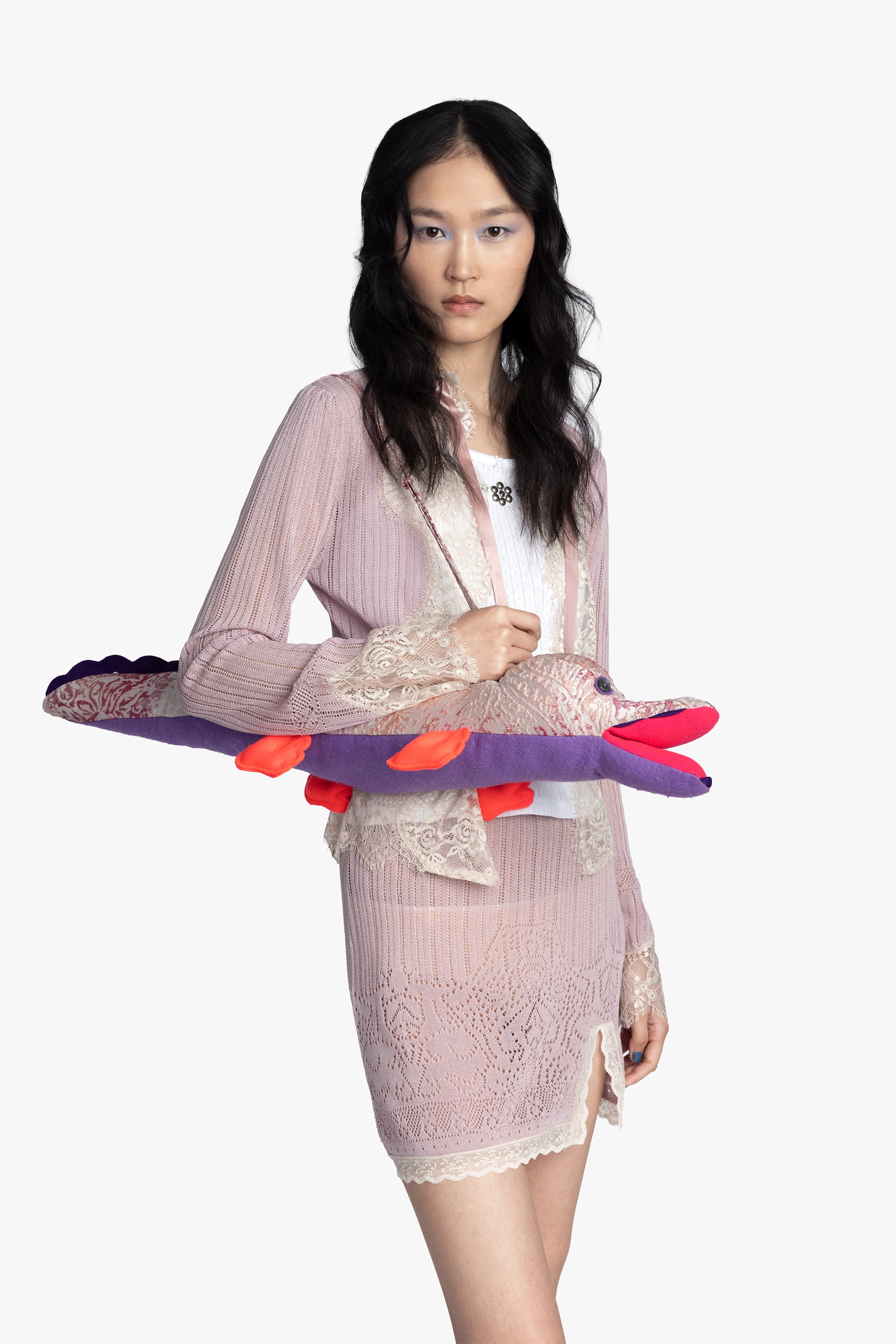 Alligator Bag - Blush Multi detail 4