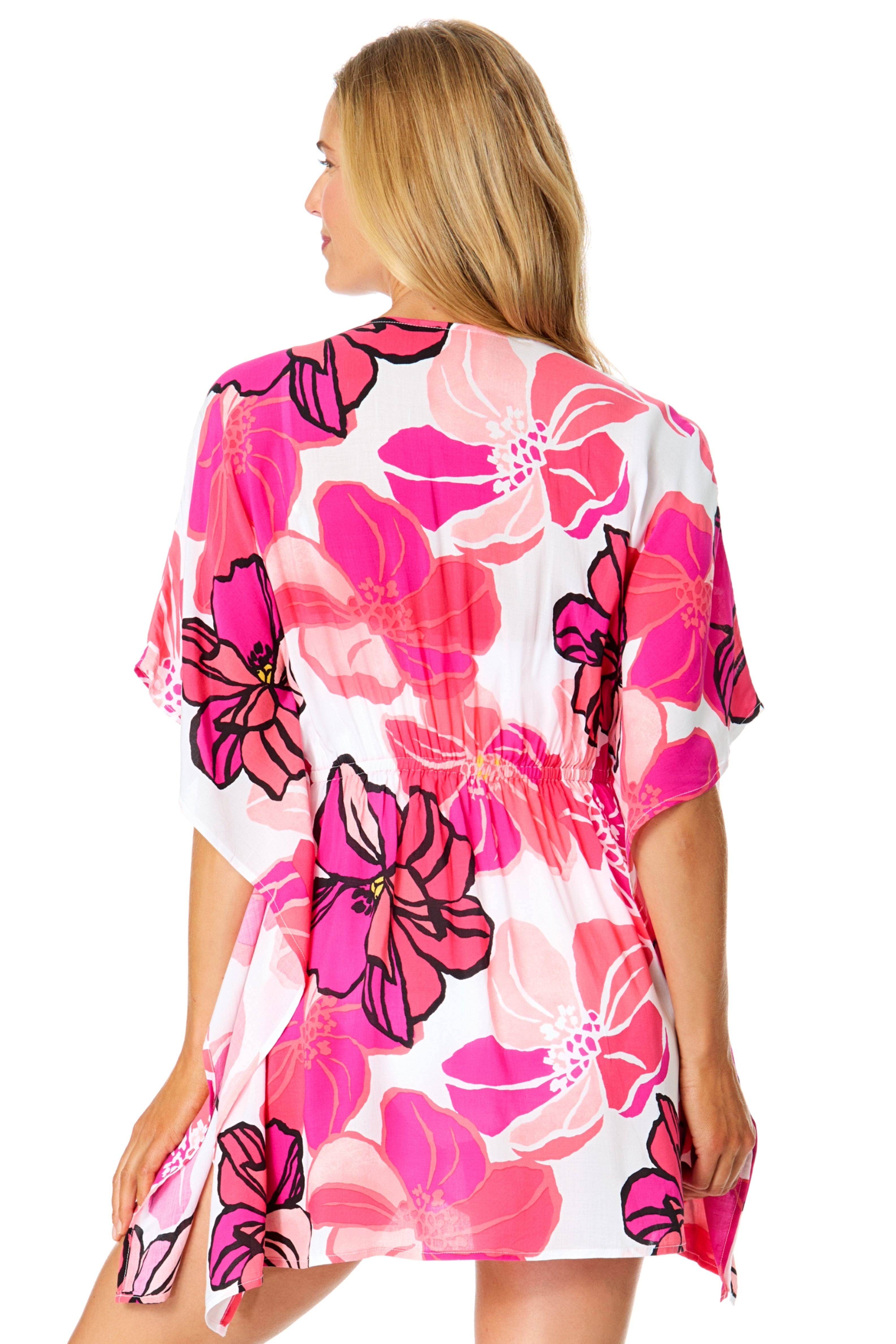 Back view of the flowing kaftan