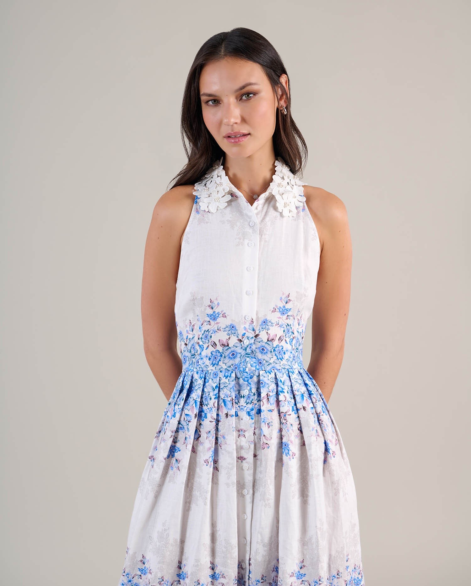 collar and bodice detail
