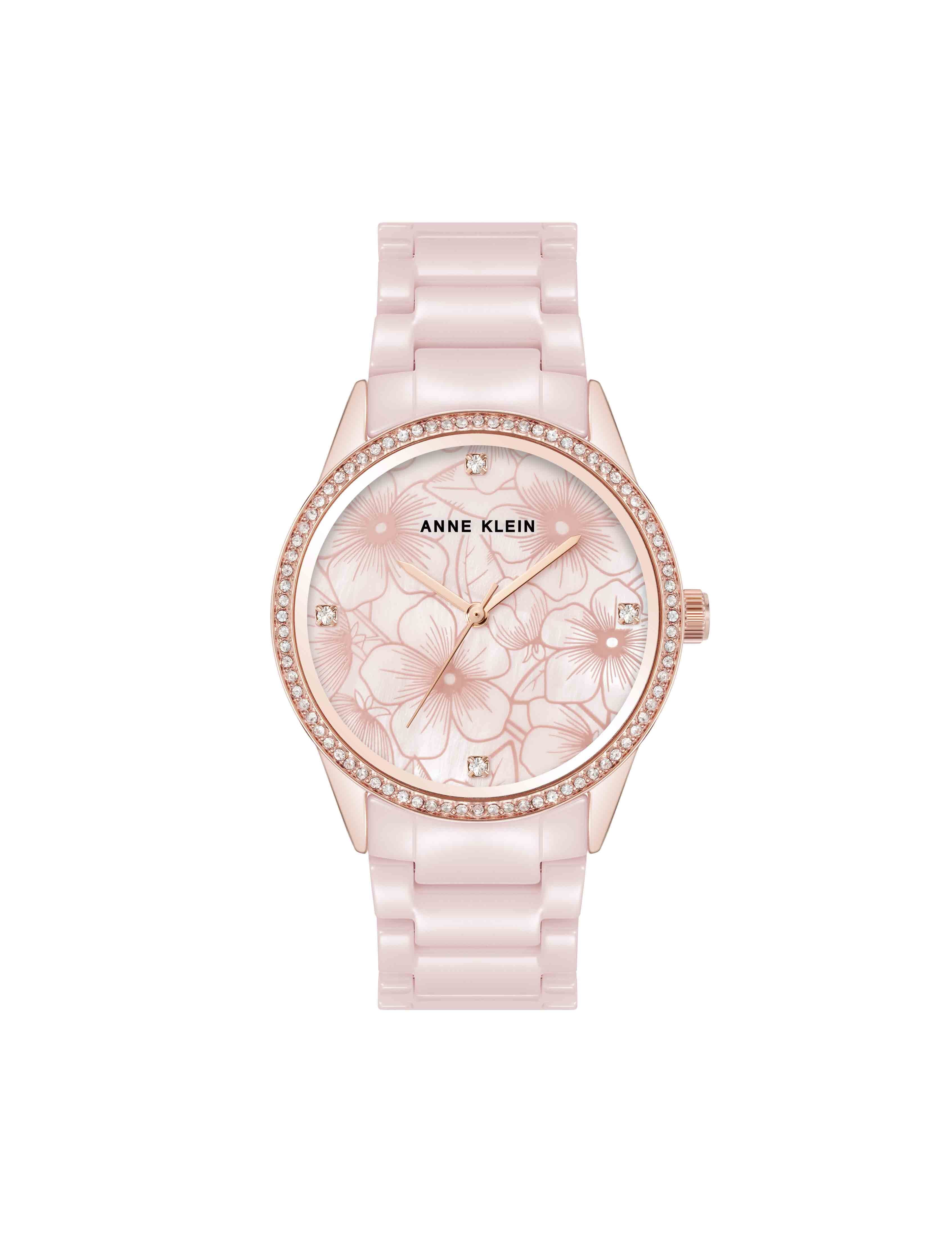 Ceramic Bracelet Floral Dial Watch — official detail or alternate angle