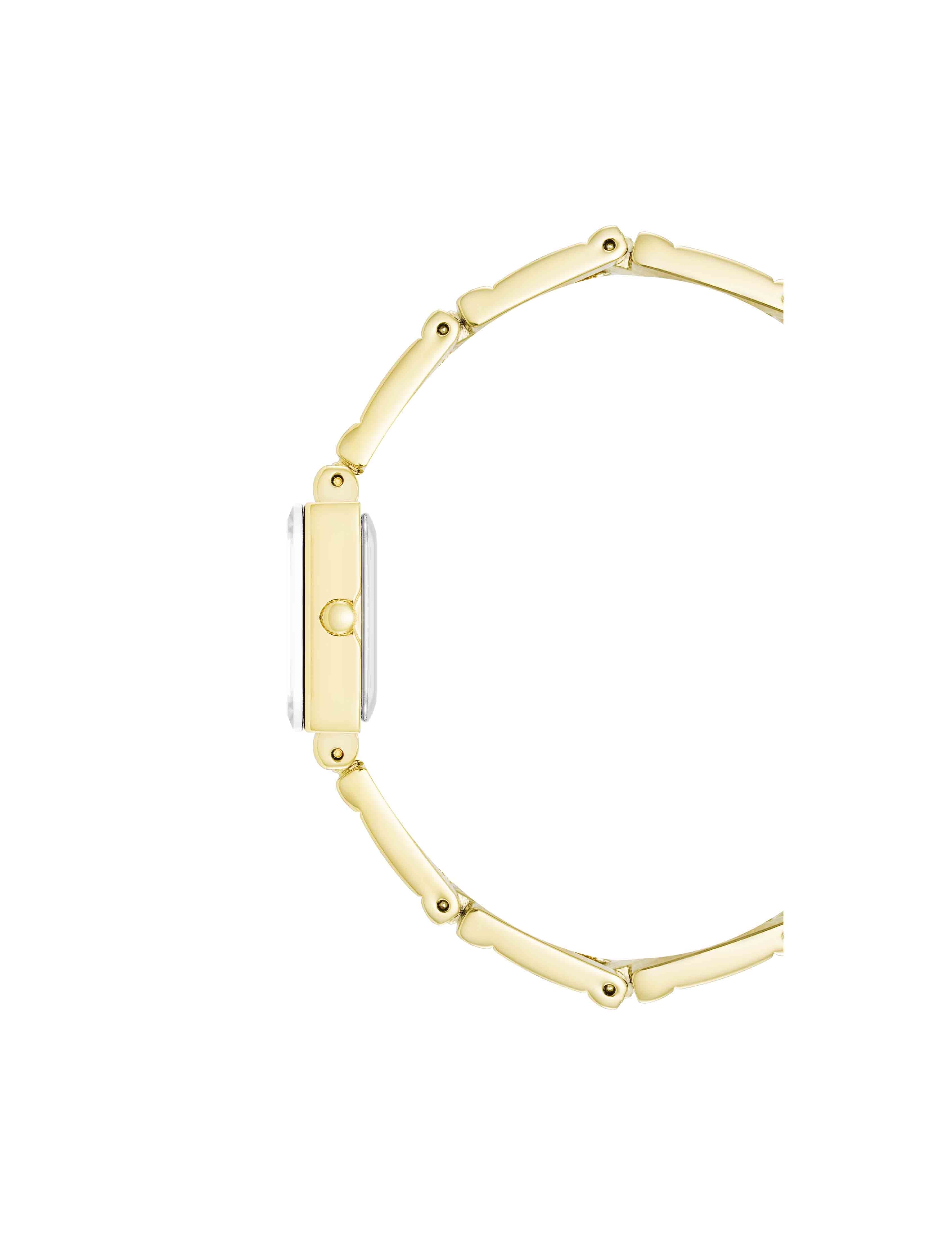 Iconic Rectangular Case Bangle Watch Set — official side/profile view
