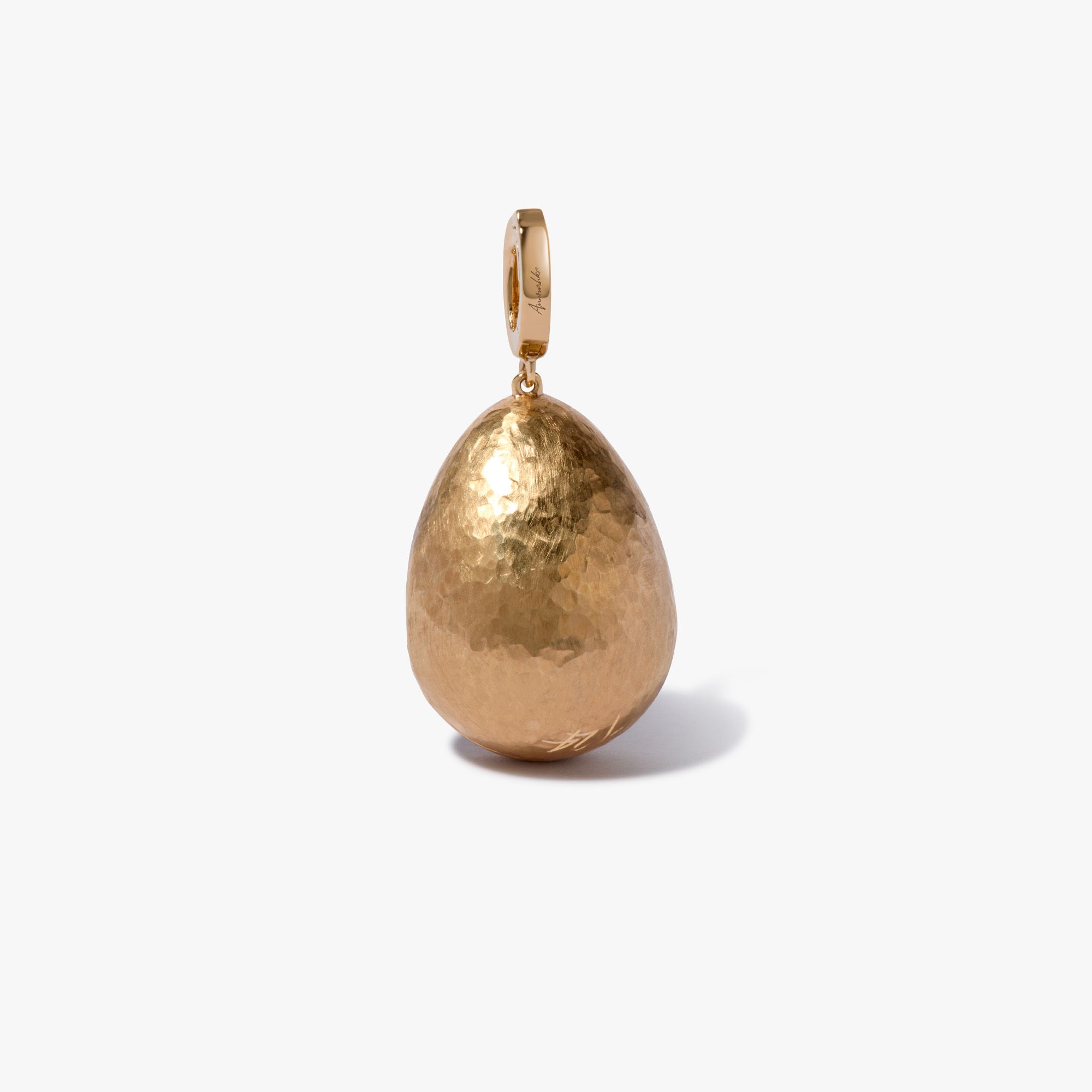 Golden Egg Locket Necklace detail 4