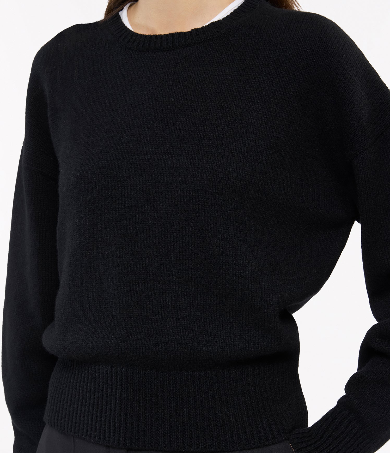 Cashmere Knit Sweatshirt detail view