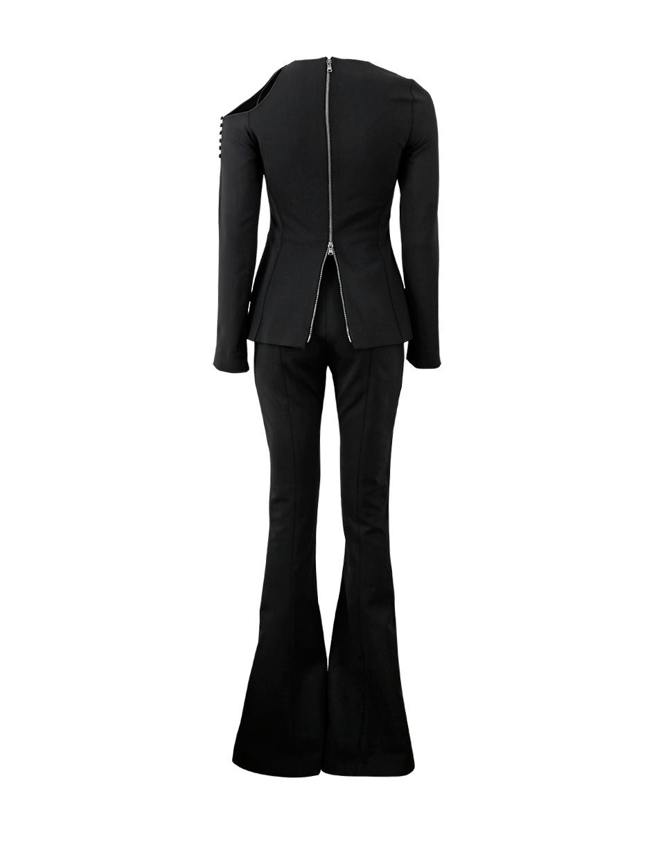 Back view showing the double zip closure